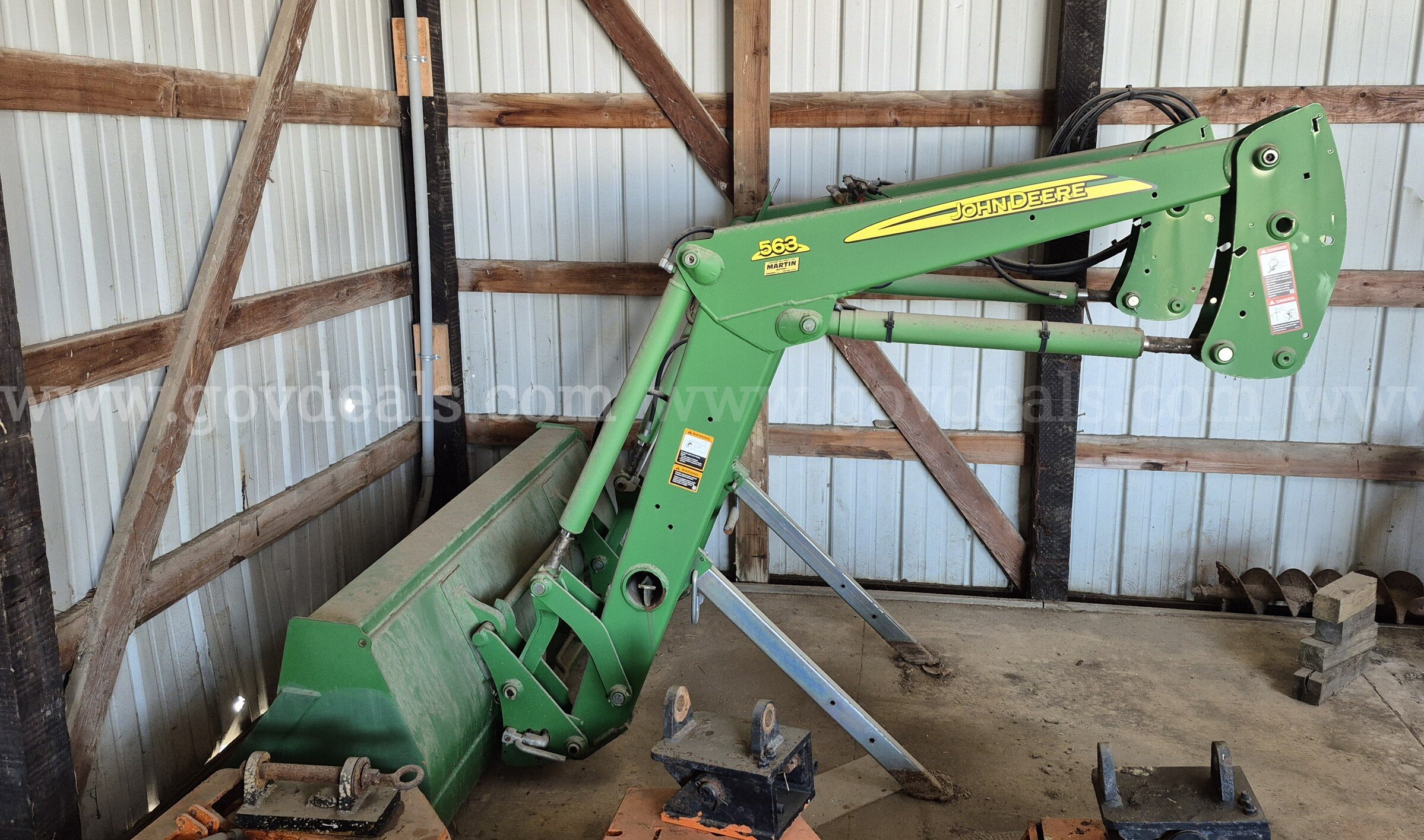 John Deere Loader Bucket Model 563 John Deere 563 Government Surplus Auction - Primary Photo