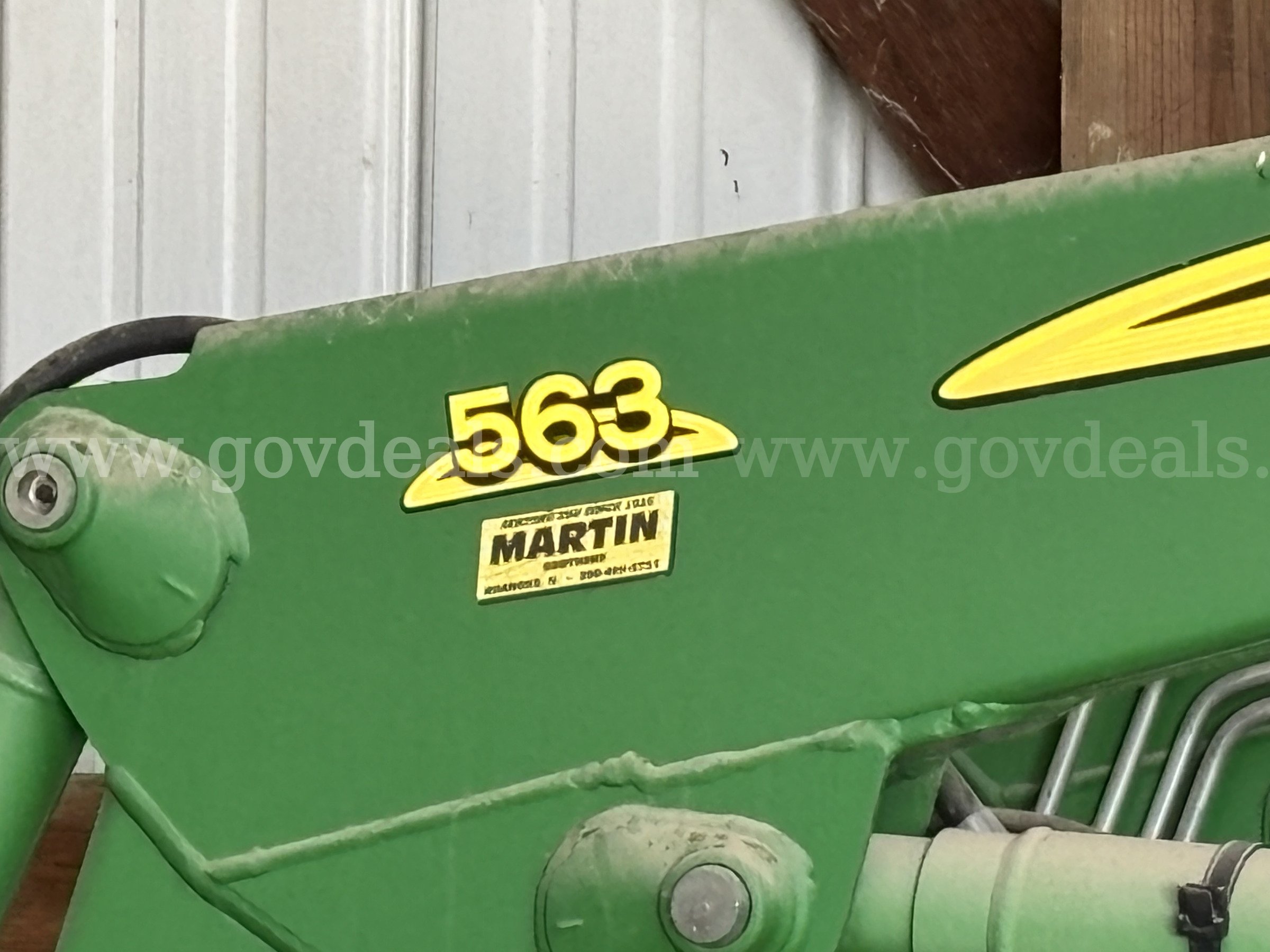 John Deere Loader Bucket Model 563 John Deere 563 Government Surplus Auction - Photo #2