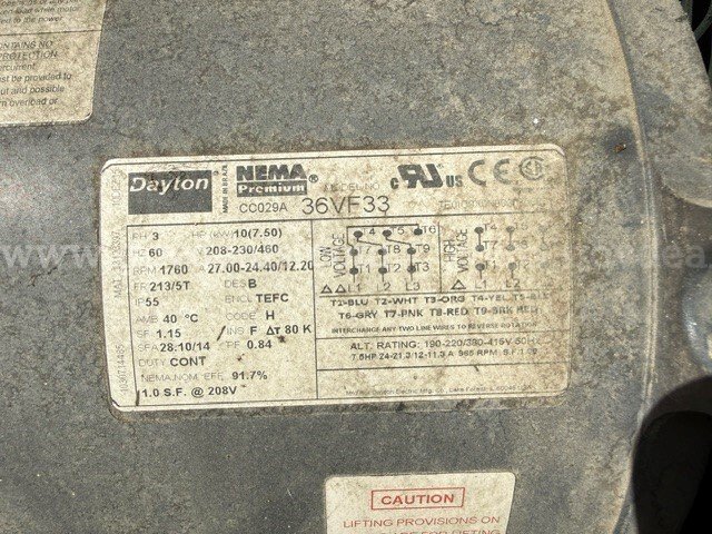 Champion 3 Phase Air Compressor Champion MAWP 200 Government Surplus Auction - Photo #3