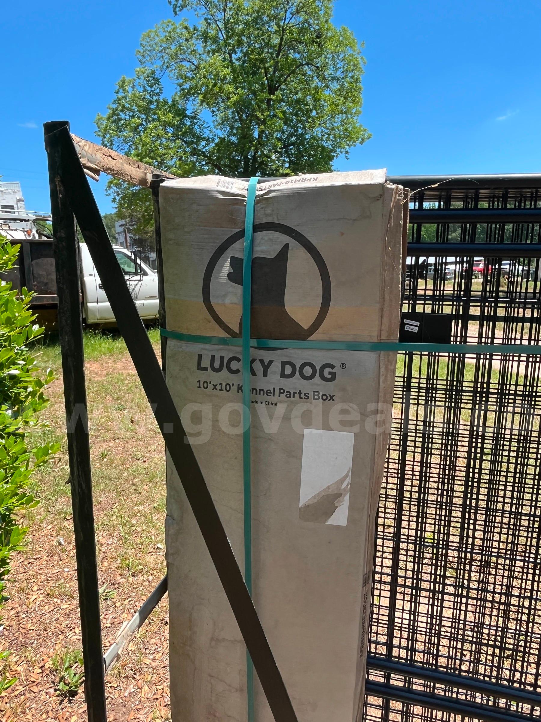 10' x 10' Dog Kennel - Unused and Unassembled Lucky Dog  Government Surplus Auction - Photo #2