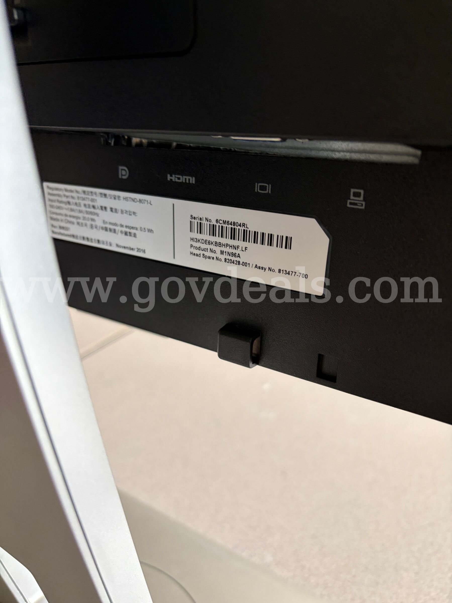 Lot of 2x HP Monitors HP  Government Surplus Auction - Photo #5