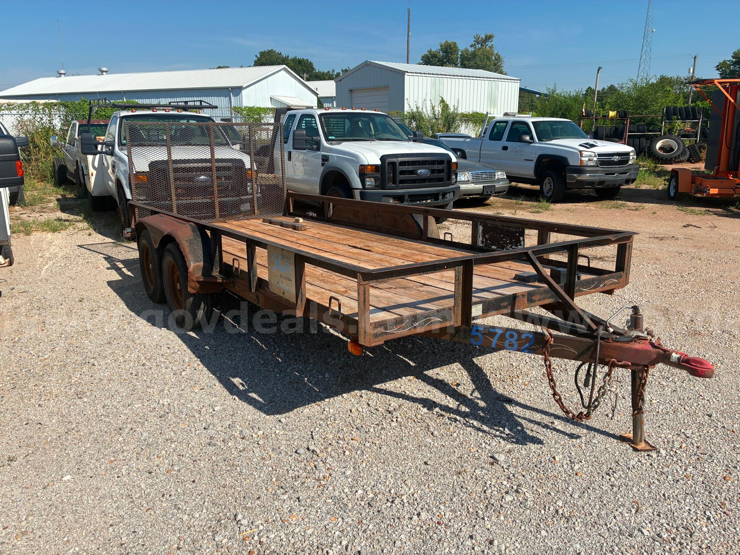 2003 J & C 16' tandem axle trailer