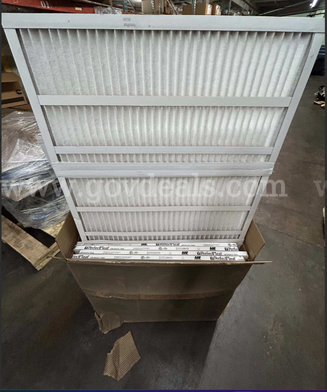 Lot of (240) American Air Filter Perfect Pleat – 28" x 30" x 1" AMERICAN AIR FILTER 240 Government Surplus Auction - Photo #2