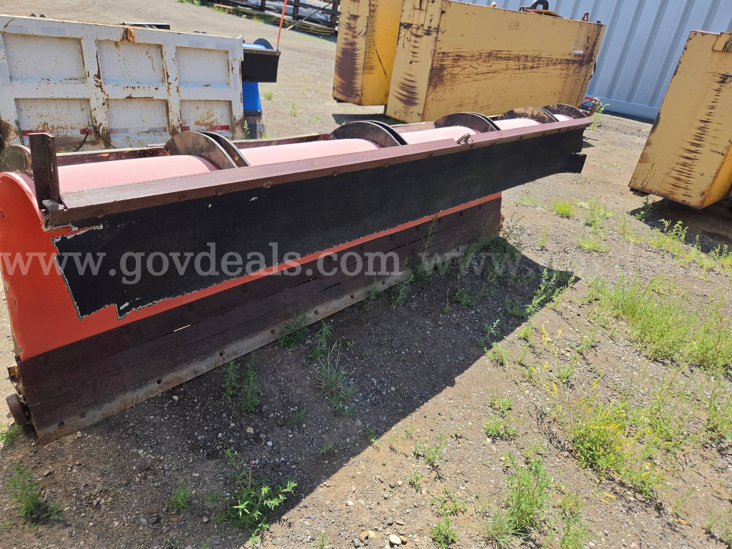 12' Wausau-Style Hydraulic Reversible Snow Plow   Government Surplus Auction - Primary Photo