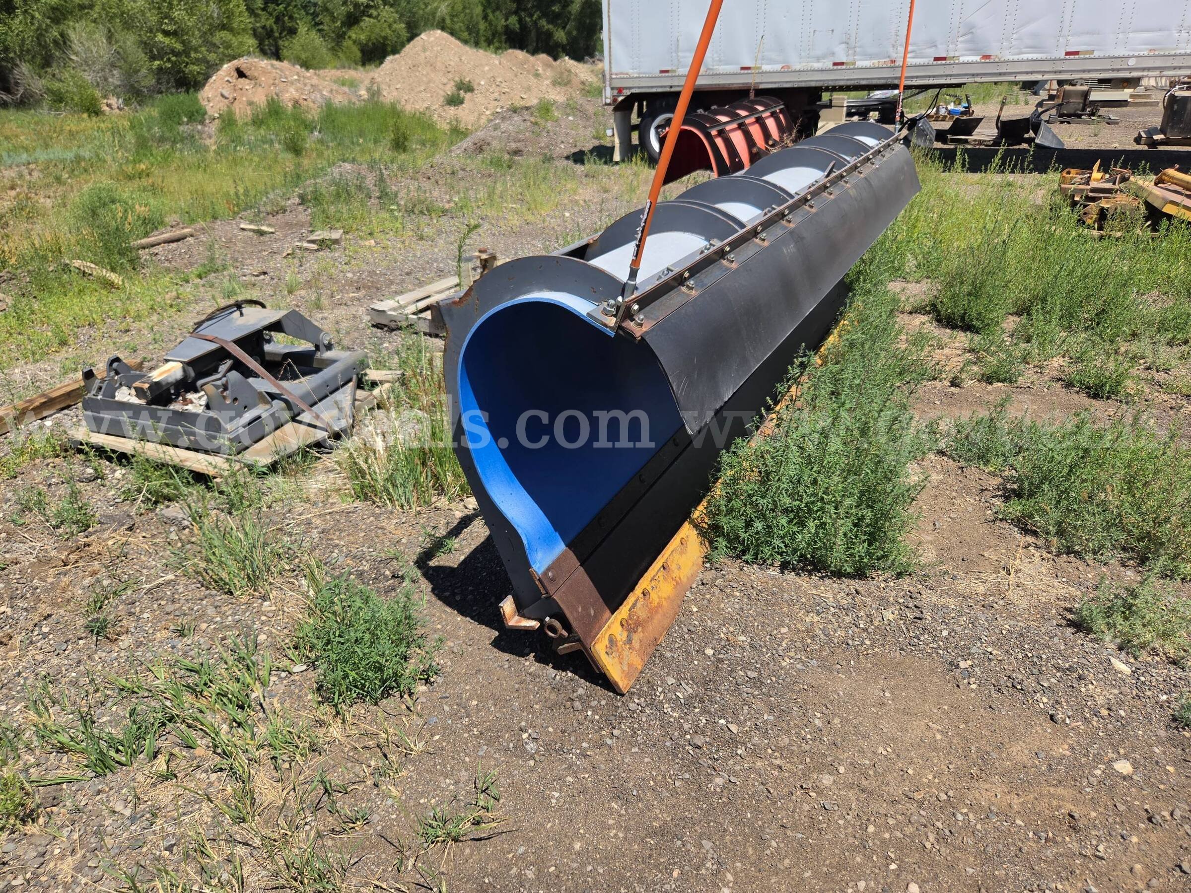 Municipal Snow Plow with Hydraulic Quick-Attach Frame and Two (2) Extra A-Frame Assemblies   Government Surplus Auction - Primary Photo