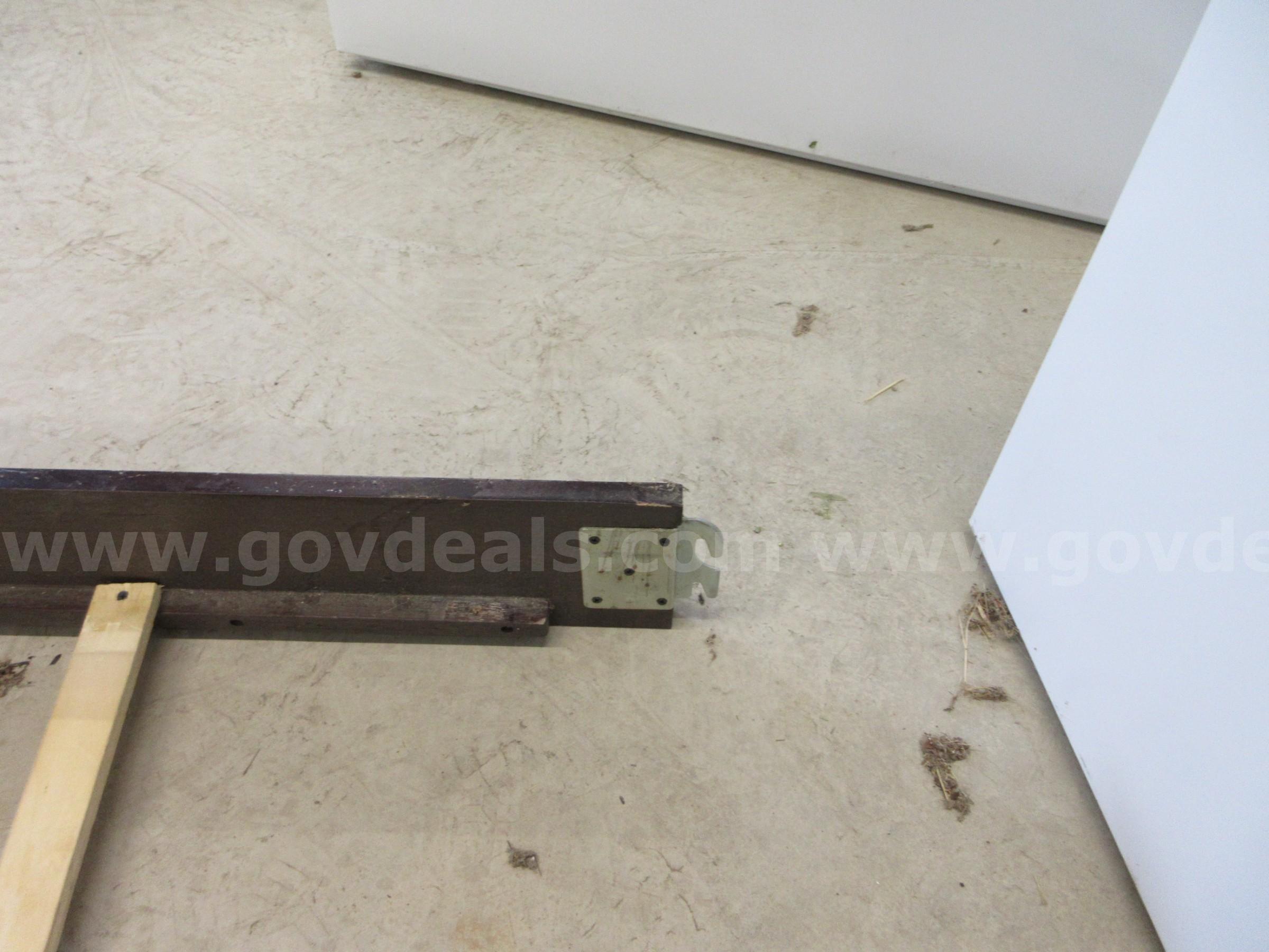 Queen Bed Frame with Head & Foot Board   Government Surplus Auction - Photo #3