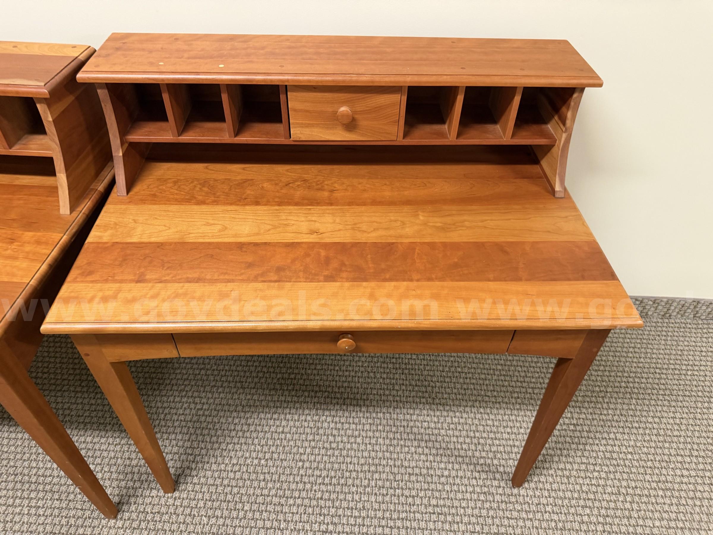 Lot of 9 writing style desks and chairs   Government Surplus Auction - Photo #2