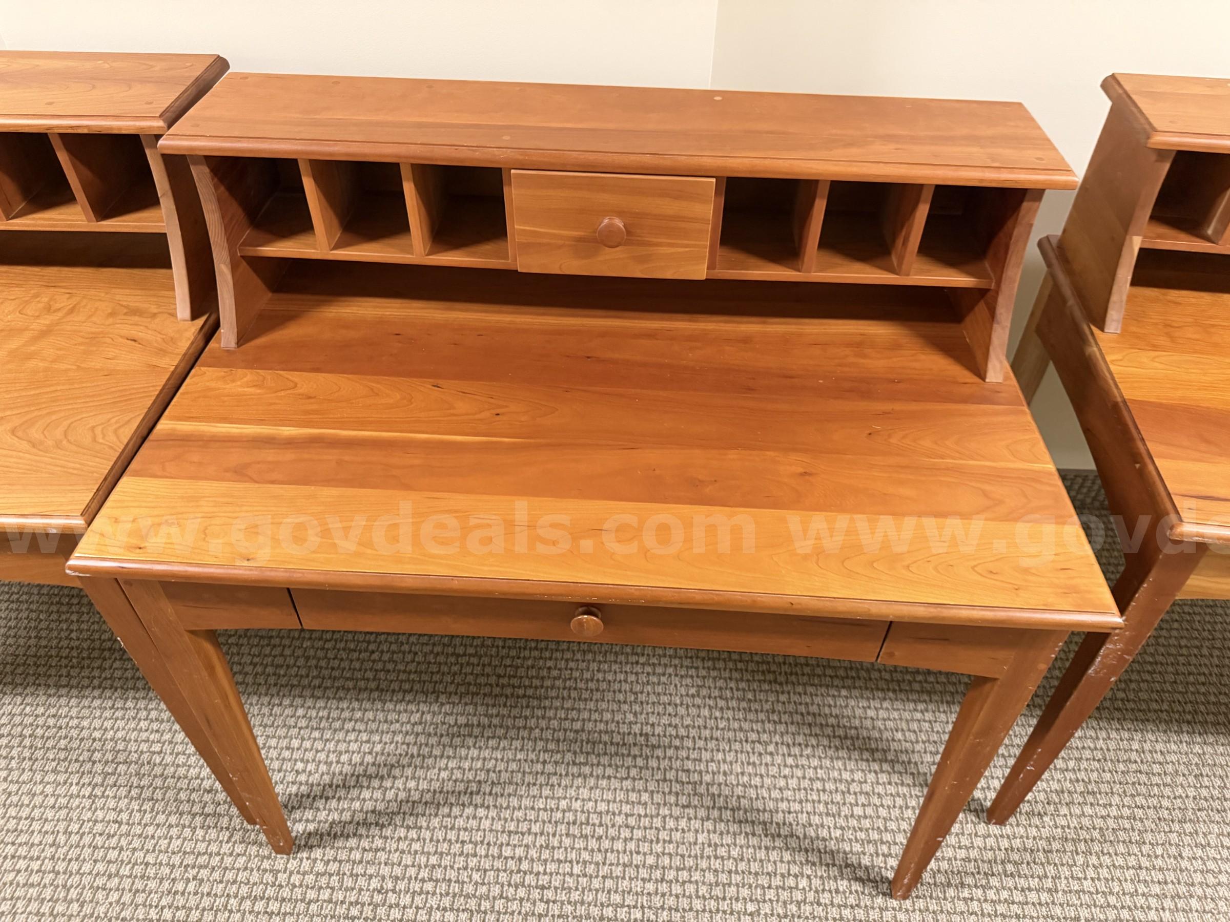 Lot of 9 writing style desks and chairs   Government Surplus Auction - Photo #5