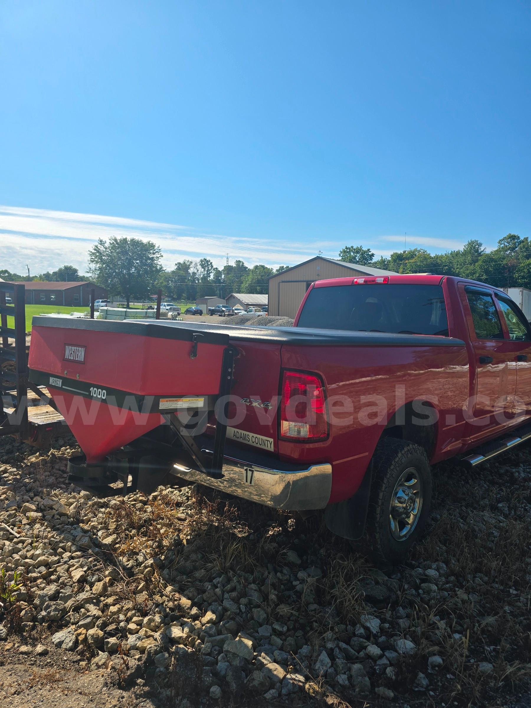 2011 Dodge Ram 2500 with a snow plow and salt spreader. Dodge Ram Ram 2500 Government Surplus Auction - Photo #4