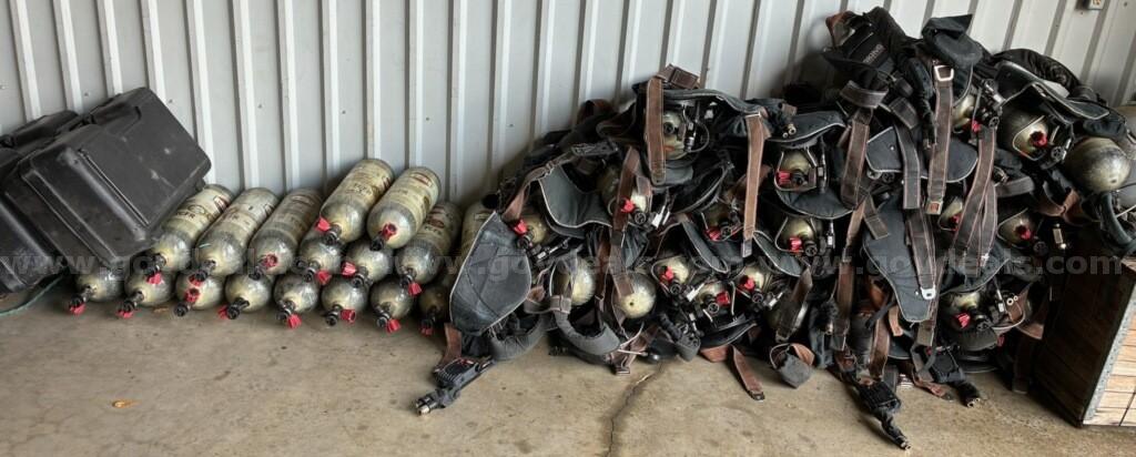 Fire Equipment - 25 SCBA - 42 Air Cylinders Lot 5 of 5   Government Surplus Auction - Primary Photo