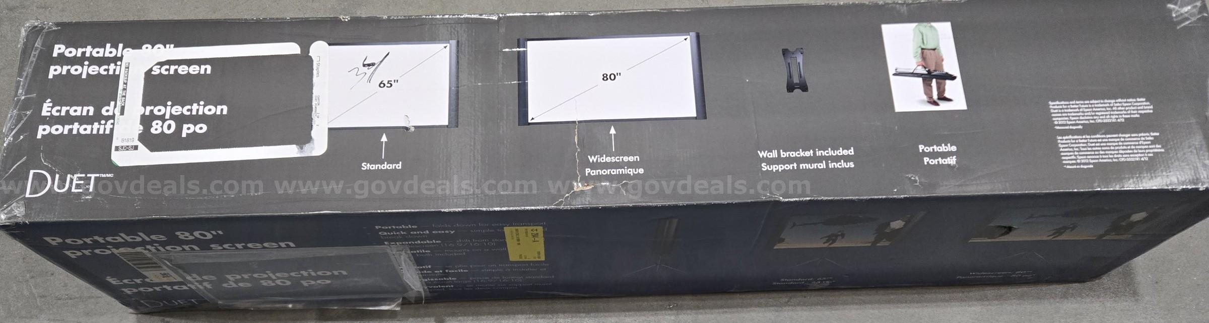 Projection Screen   Government Surplus Auction - Primary Photo