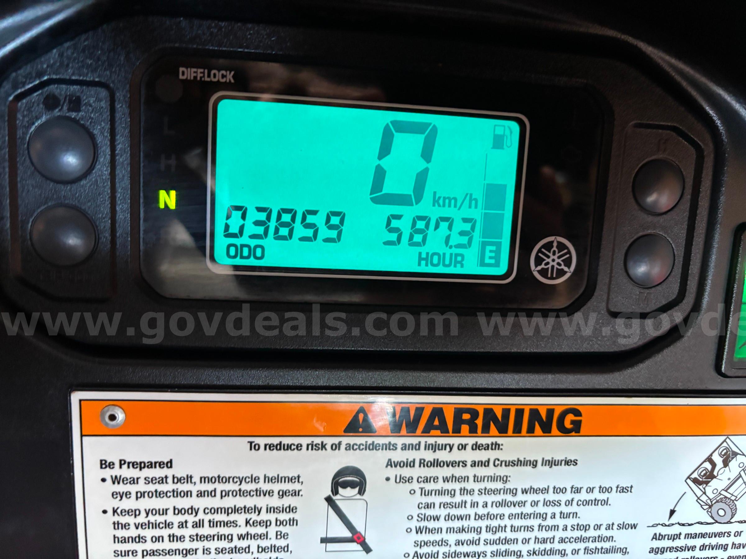 2012 Yamaha Rhino Yamaha Rhino Government Surplus Auction - Photo #6