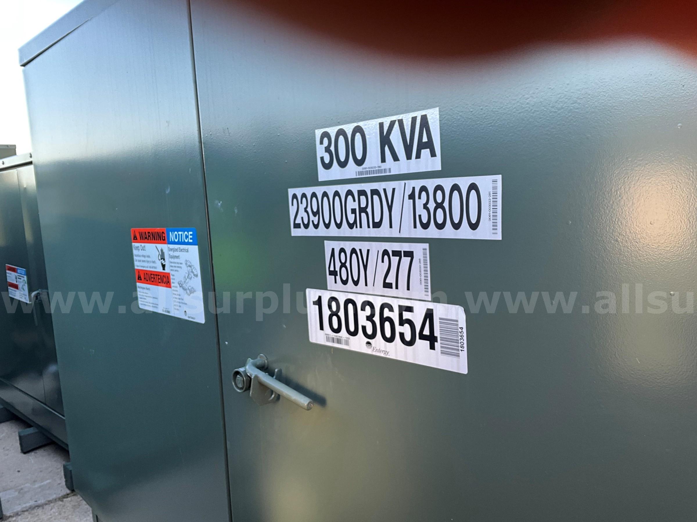 (Qty. 7) 300KVA Pad Transformers NEW & Unused