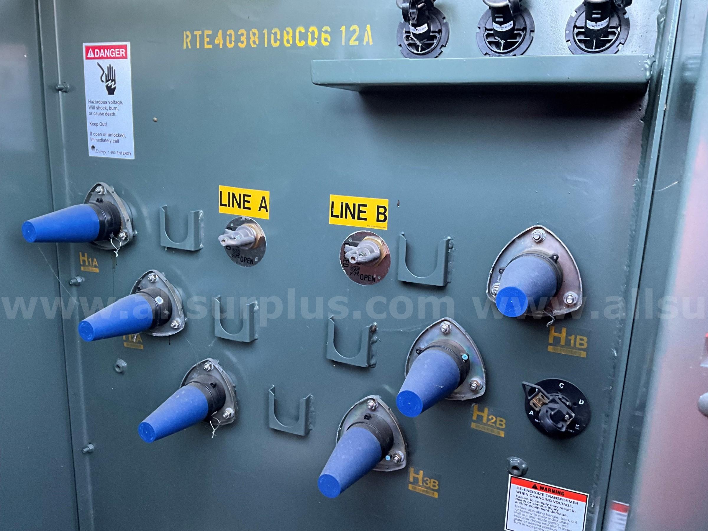 (Qty. 7) 300KVA Pad Transformers NEW & Unused  300KVA Government Surplus Auction - Photo #2