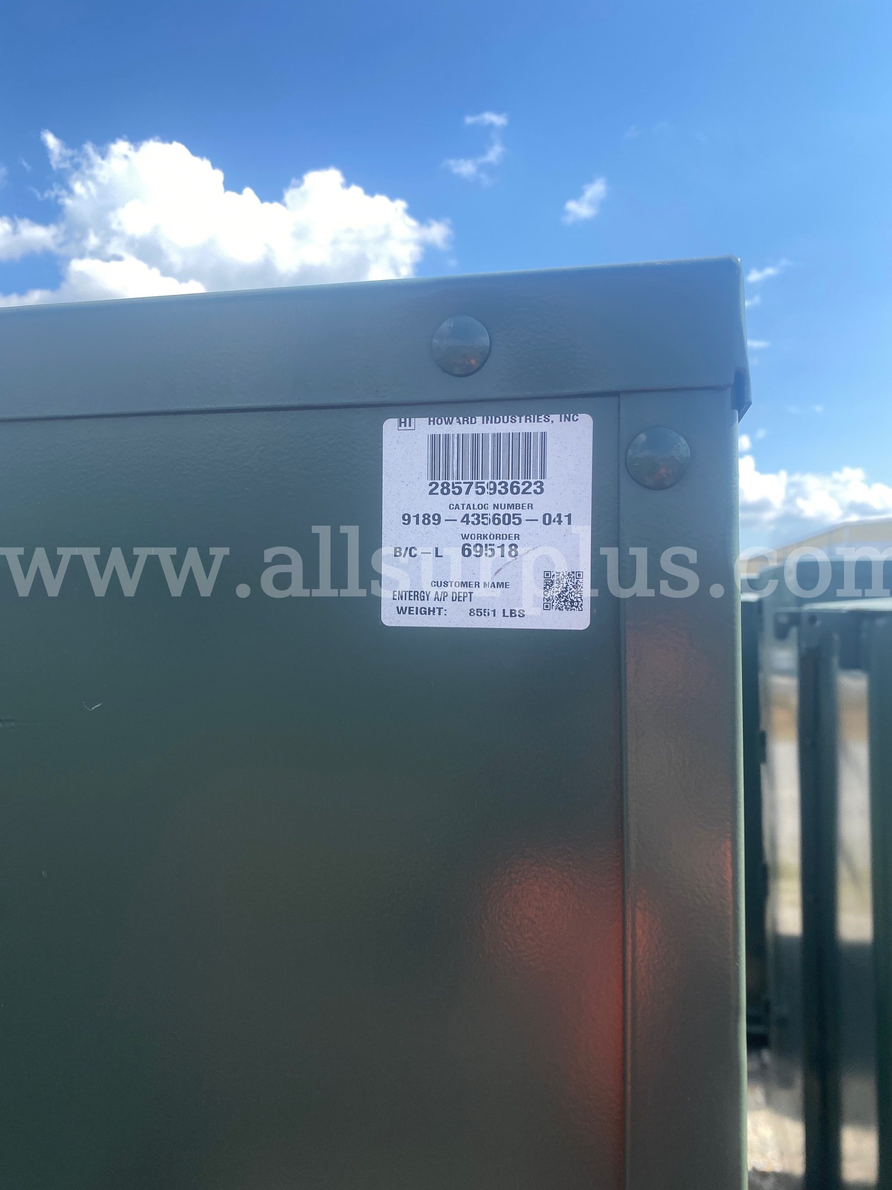 (Qty. 8) 750 KVA Pad Transformers - NEW & Unused  750 Government Surplus Auction - Photo #3