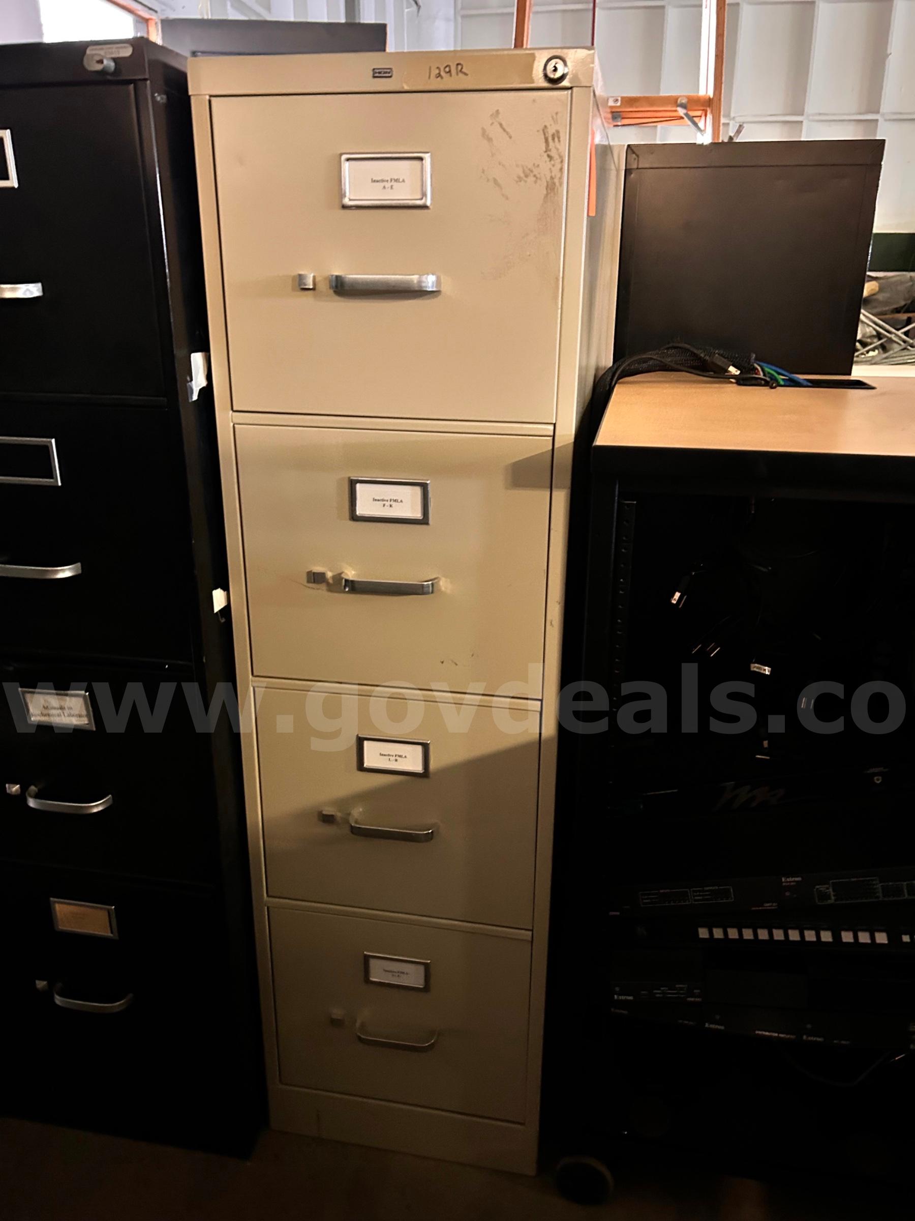 Lot of 2x vertical filling cabinet   Government Surplus Auction - Primary Photo