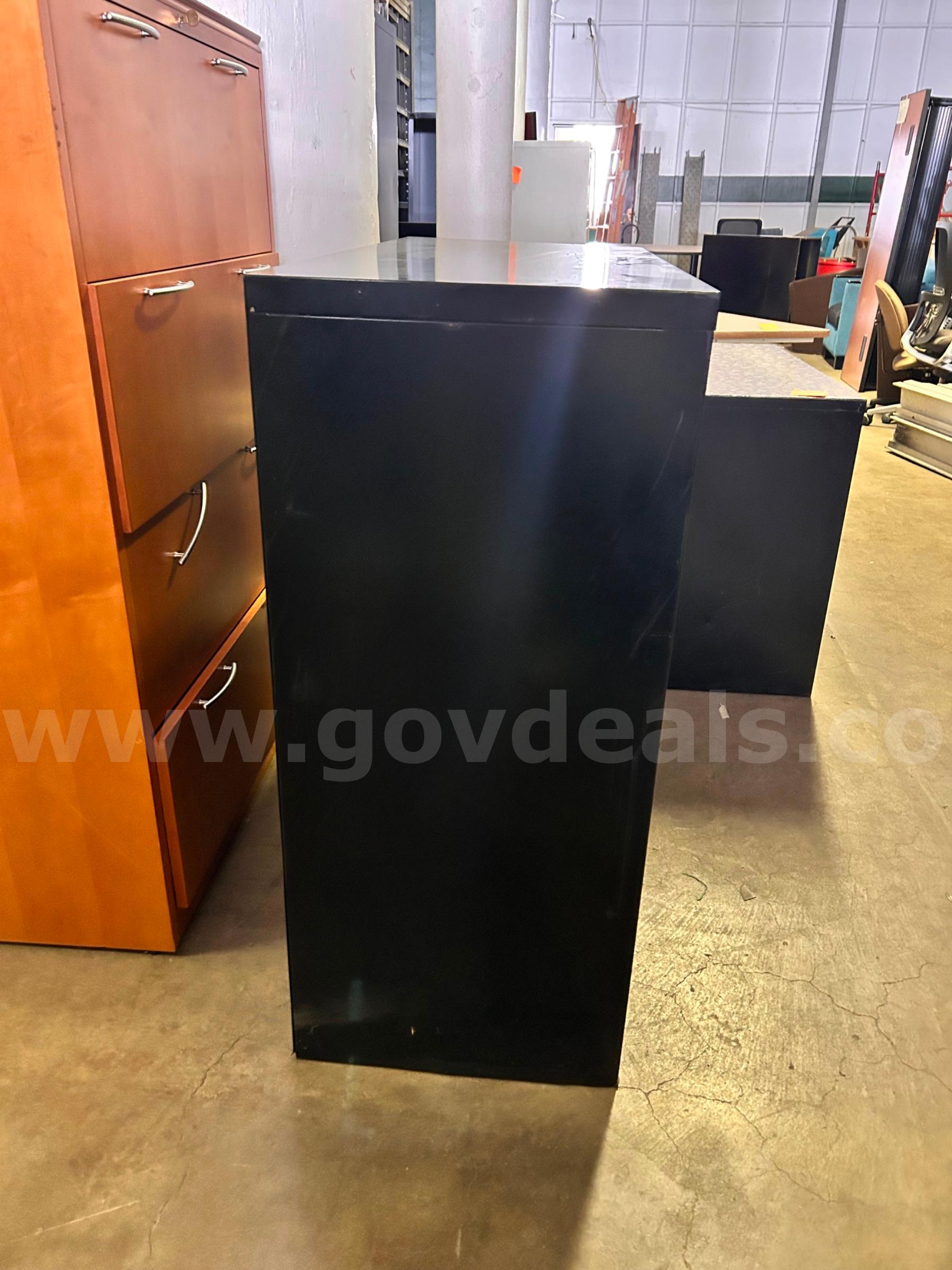 Lateral File Cabinet – Black   Government Surplus Auction - Photo #2