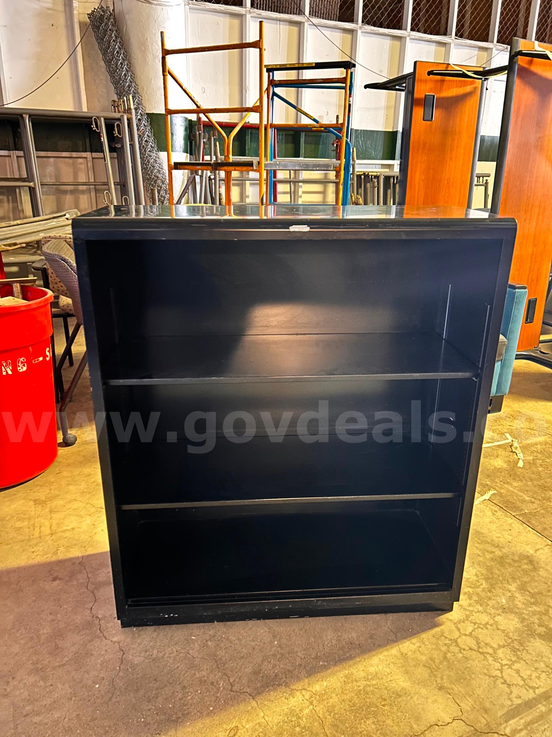 3-Shelf Steel Bookcase   Government Surplus Auction - Primary Photo