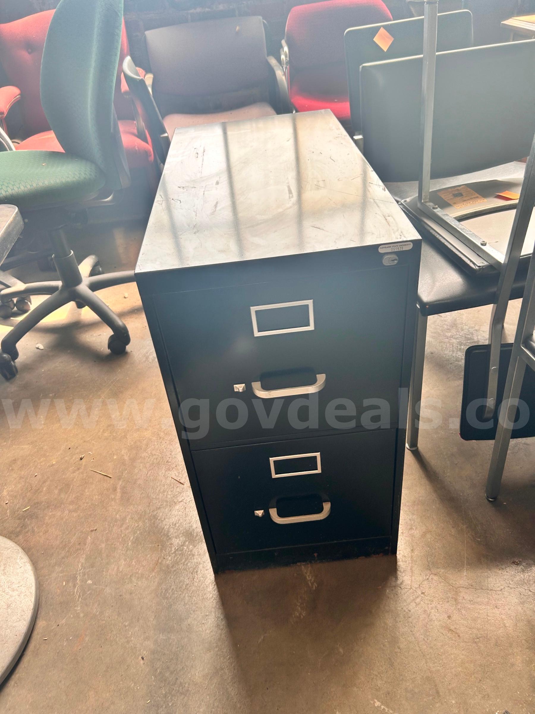 2-Drawer Vertical Filing Cabinet   Government Surplus Auction - Primary Photo