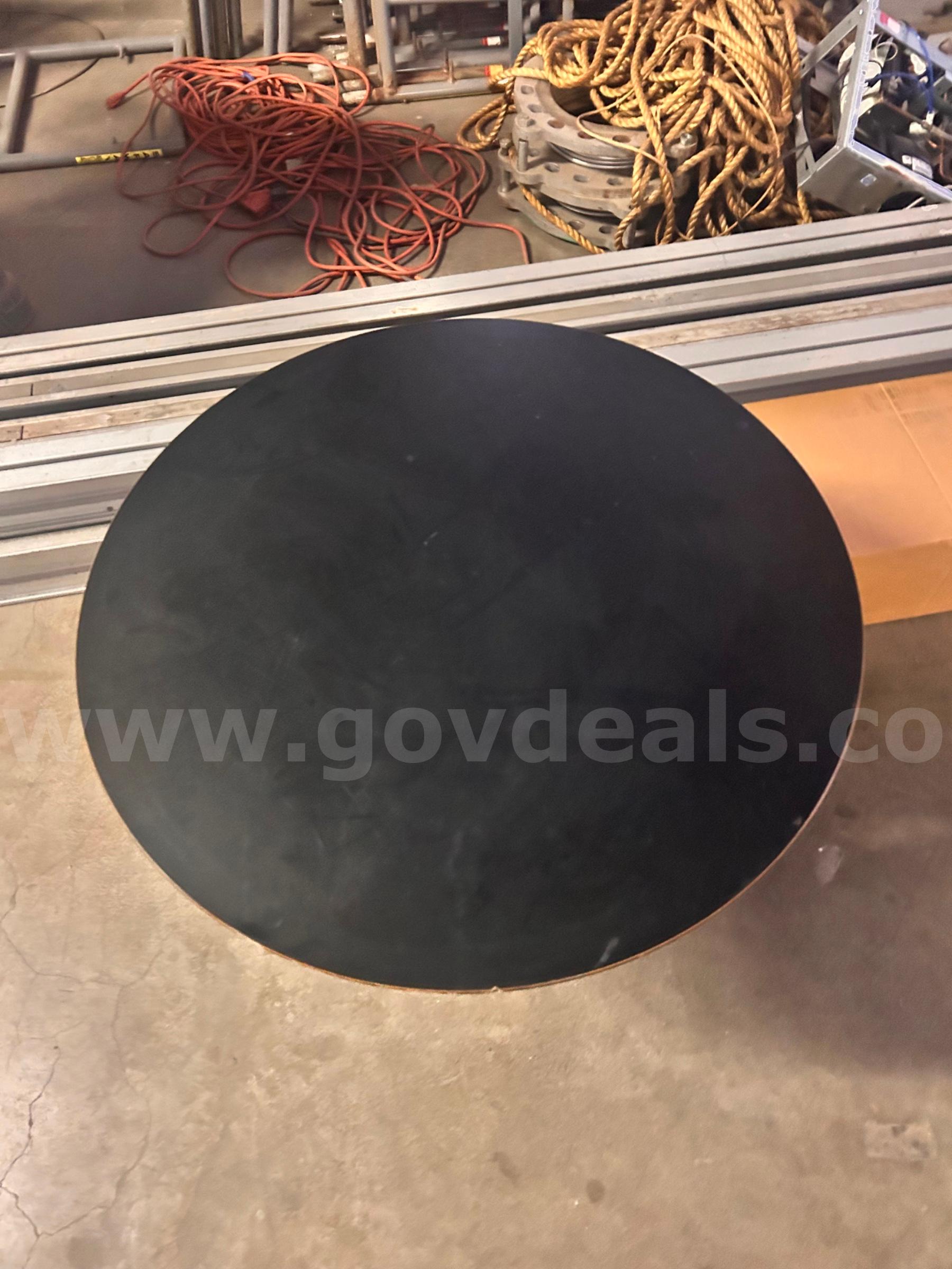 Round pedestal bistro table   Government Surplus Auction - Photo #2