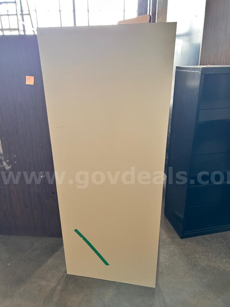 Beige Laminate Office Desk   Government Surplus Auction - Primary Photo