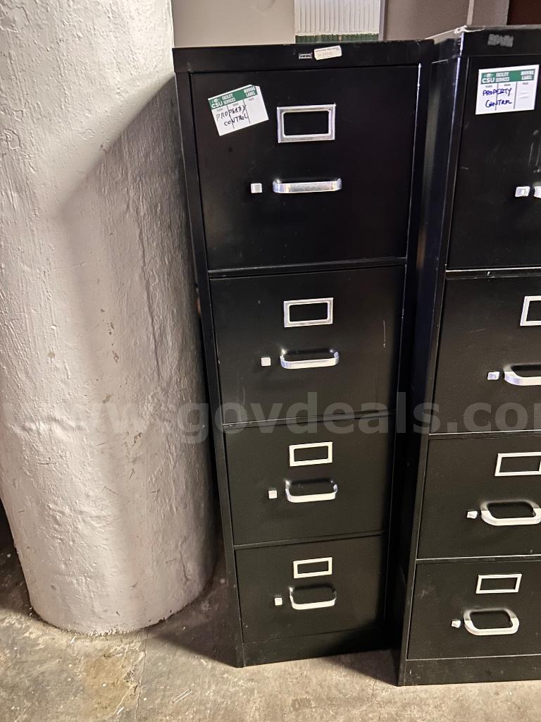 Black Vertical File Cabinet   Government Surplus Auction - Primary Photo