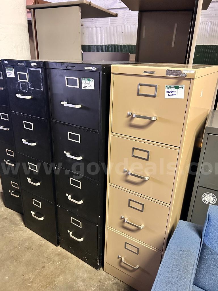 Lot of 4x Vertical file cabinet   Government Surplus Auction - Photo #2