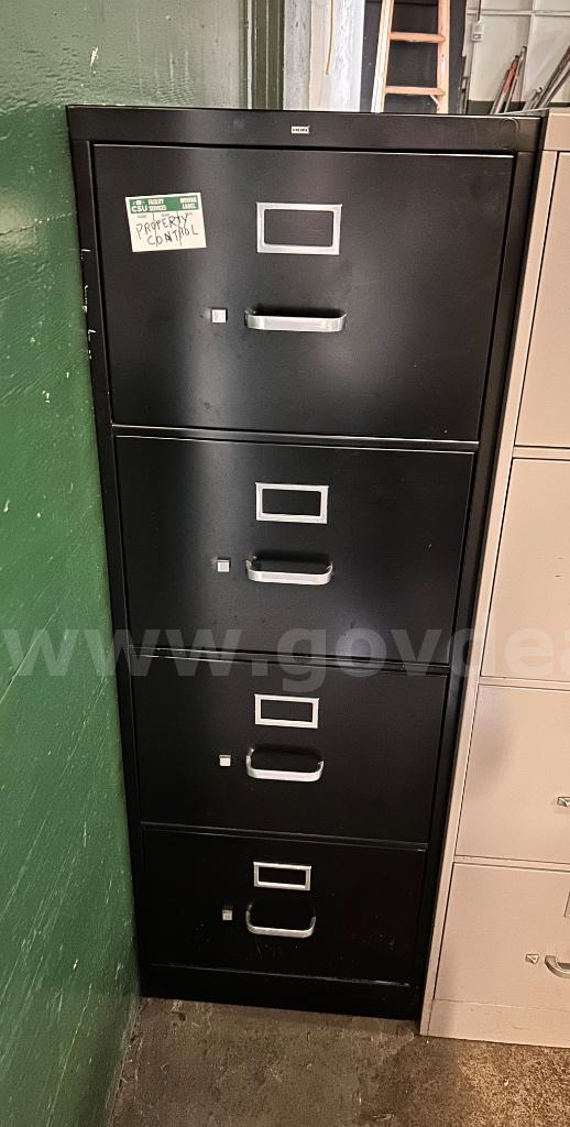 Black vertical filling cabinet   Government Surplus Auction - Photo #2