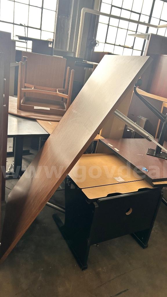 Rectangular Wood Laminate Table   Government Surplus Auction - Primary Photo
