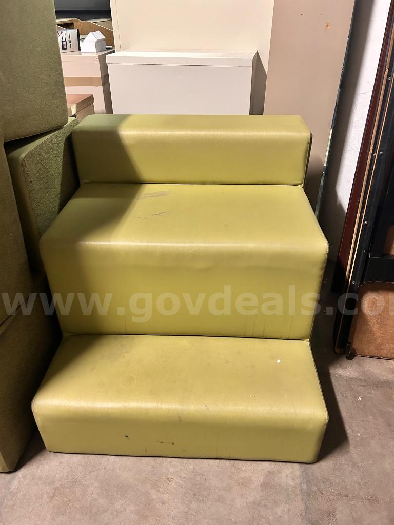 Lot of 13x Modular Lounge Seats & Benches   Government Surplus Auction - Primary Photo