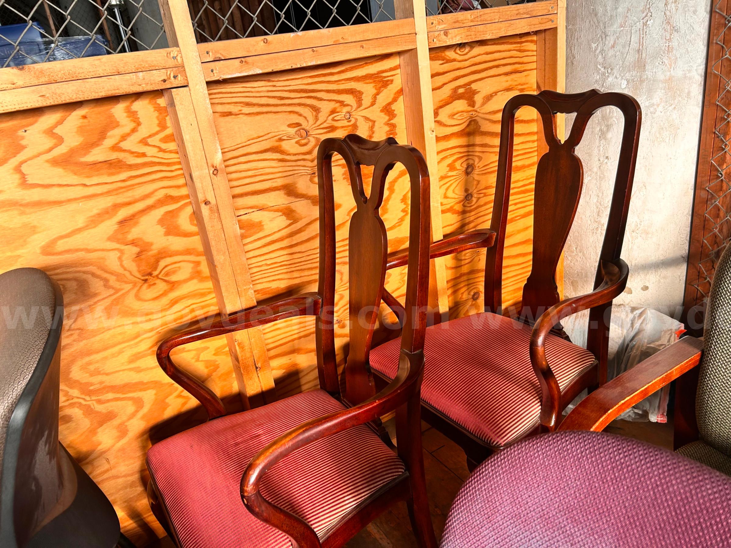 Lot of 2 Vintage Chairs   Government Surplus Auction - Primary Photo