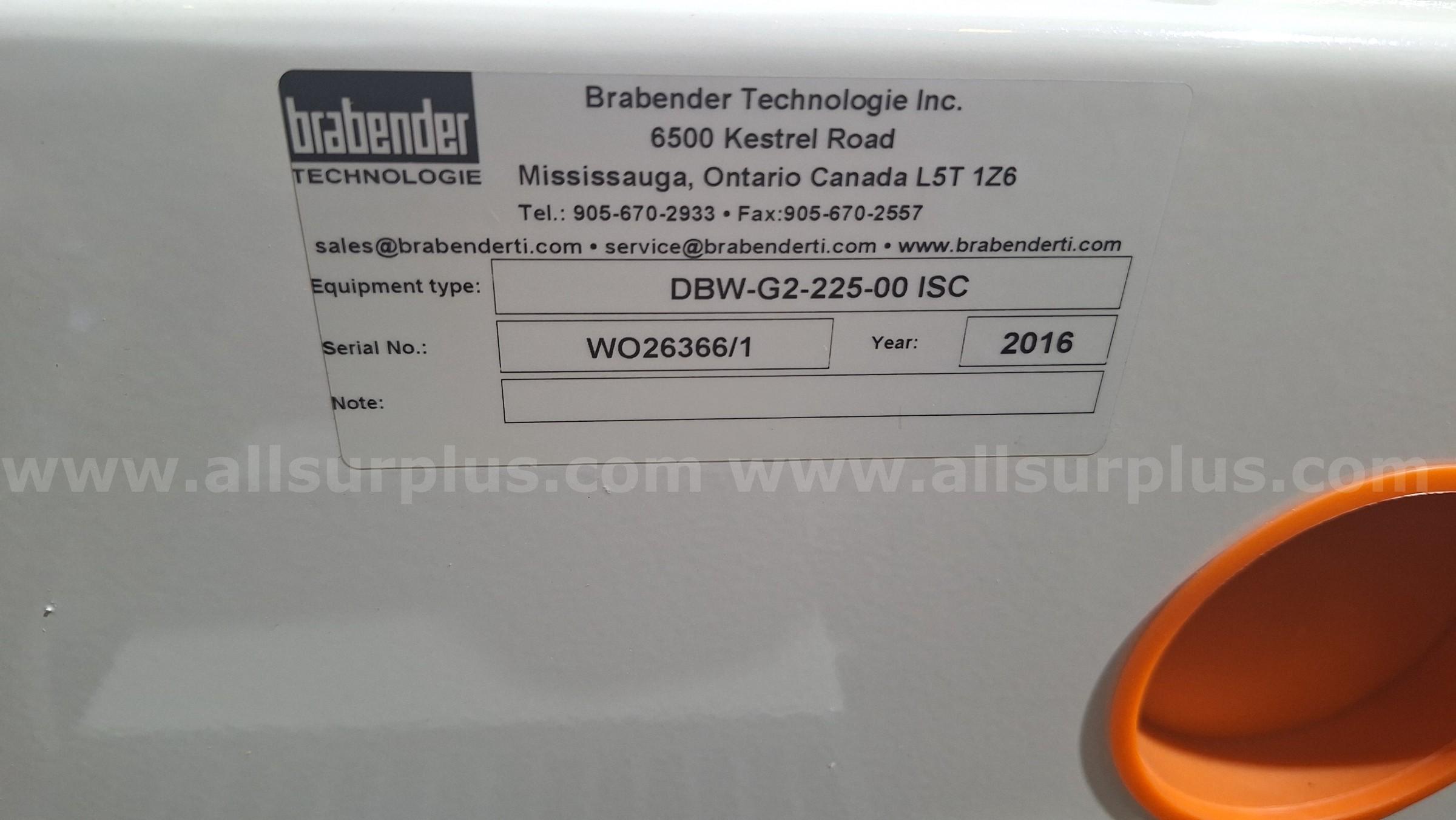 Kubota Brabender DBW-G2-225 Gravimetric Weight Belt Feeder Unused New Brabender 225 Government Surplus Auction - Photo #2