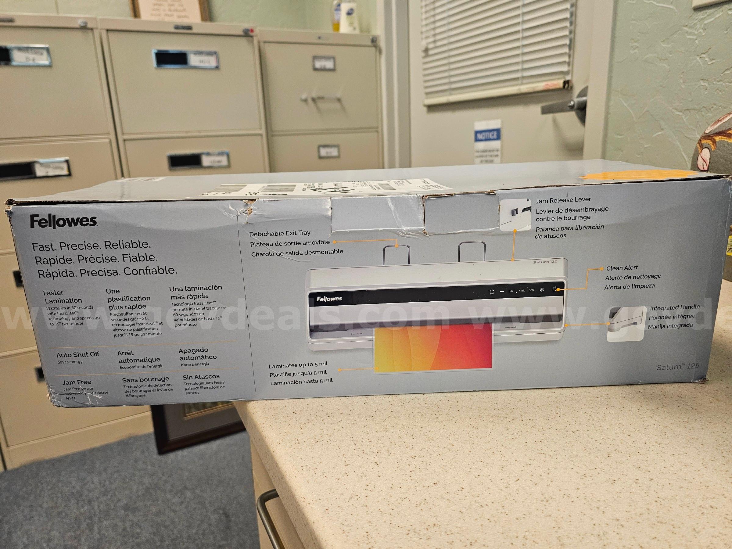 Laminator Fellowes Saturn 125 Government Surplus Auction - Photo #2
