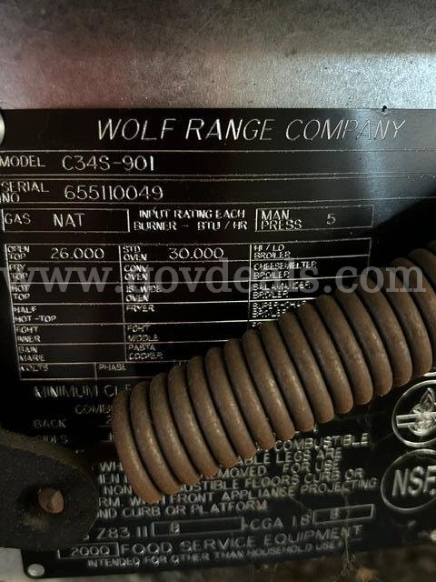 WOLF Oven/Range WOLF C349-901 Government Surplus Auction - Photo #4
