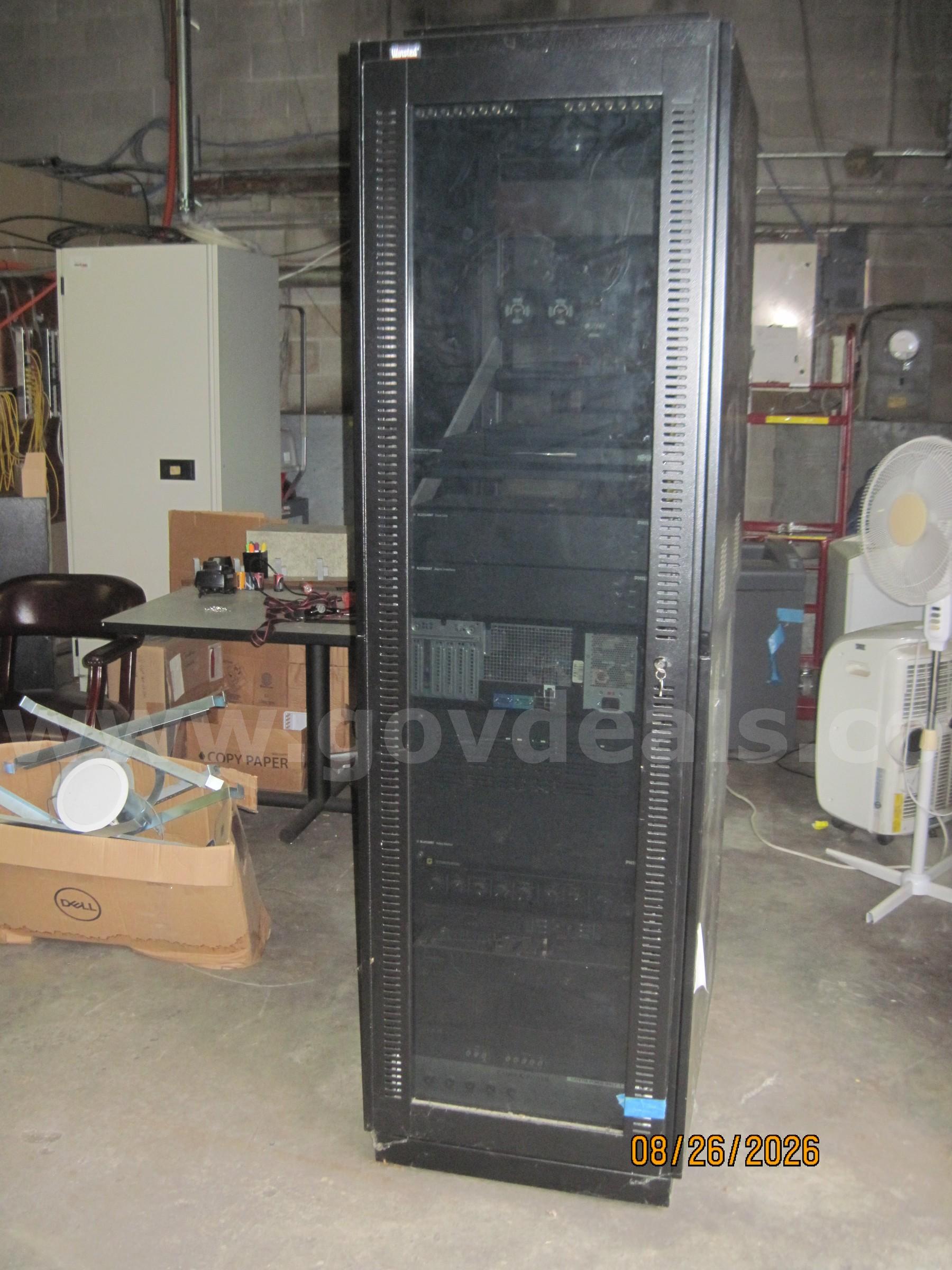 WINSTEAD SERVER RACK WITH COMPONETS