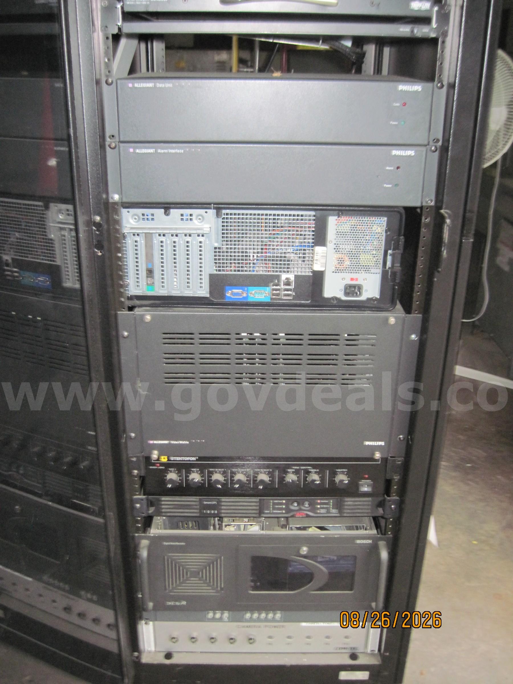 WINSTEAD SERVER RACK WITH COMPONETS   Government Surplus Auction - Photo #2
