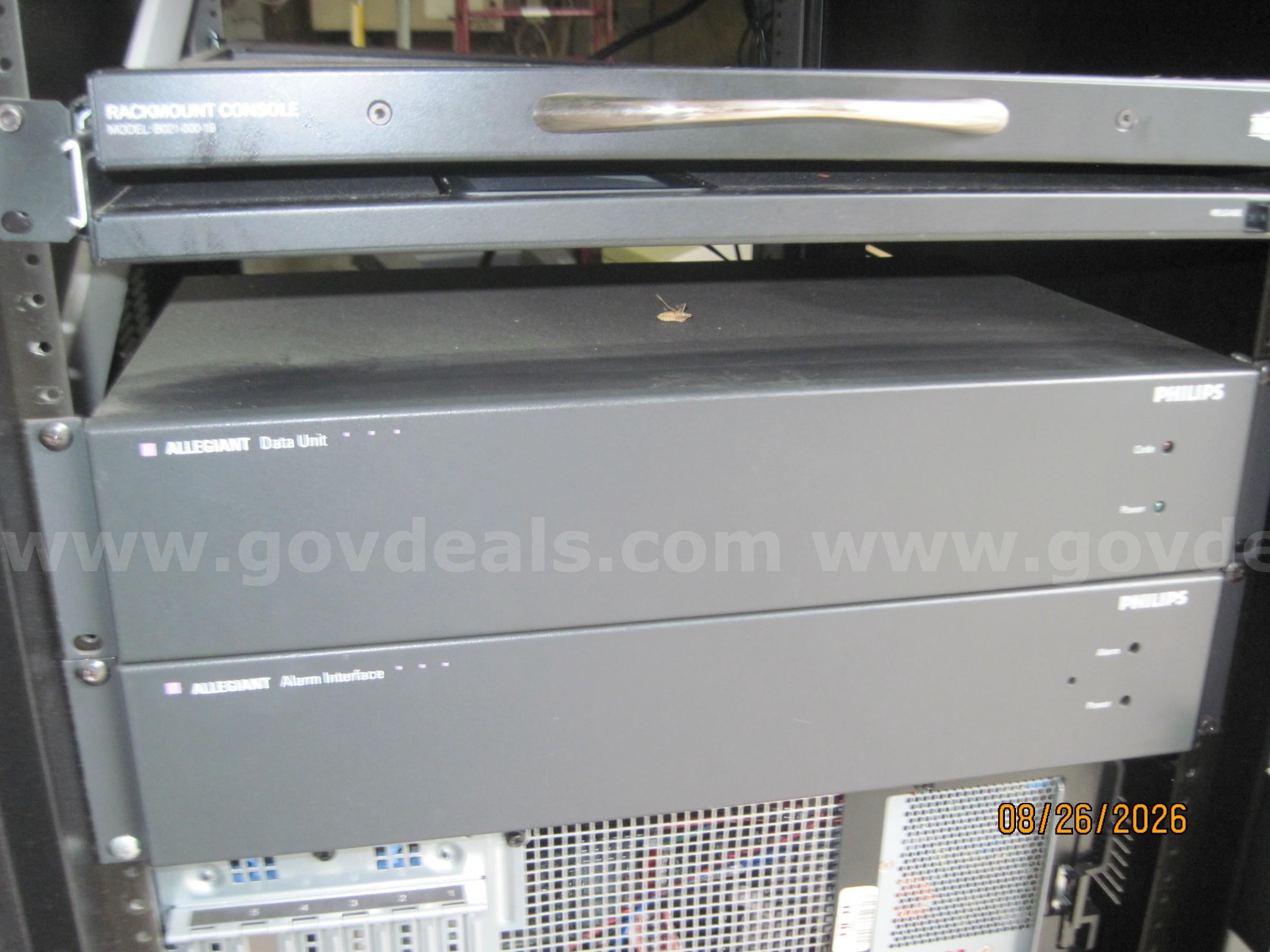 WINSTEAD SERVER RACK WITH COMPONETS   Government Surplus Auction - Photo #3