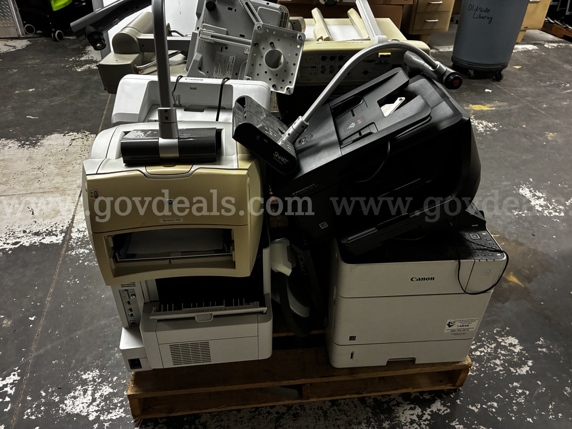 Pallet of printers and other electronics   Government Surplus Auction - Photo #2