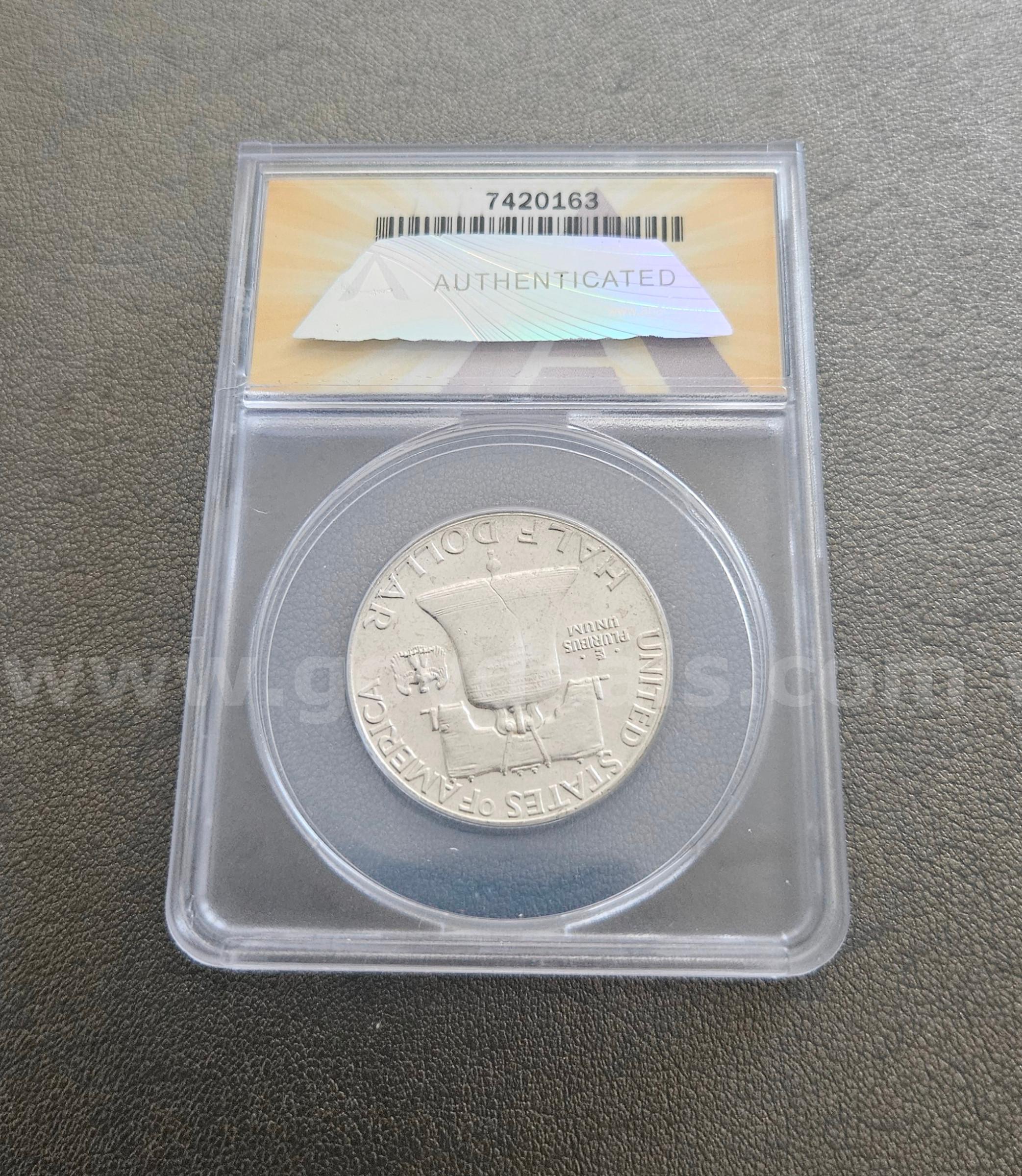 1963 MS64 Franklin Half Dollar Coin   Government Surplus Auction - Photo #2