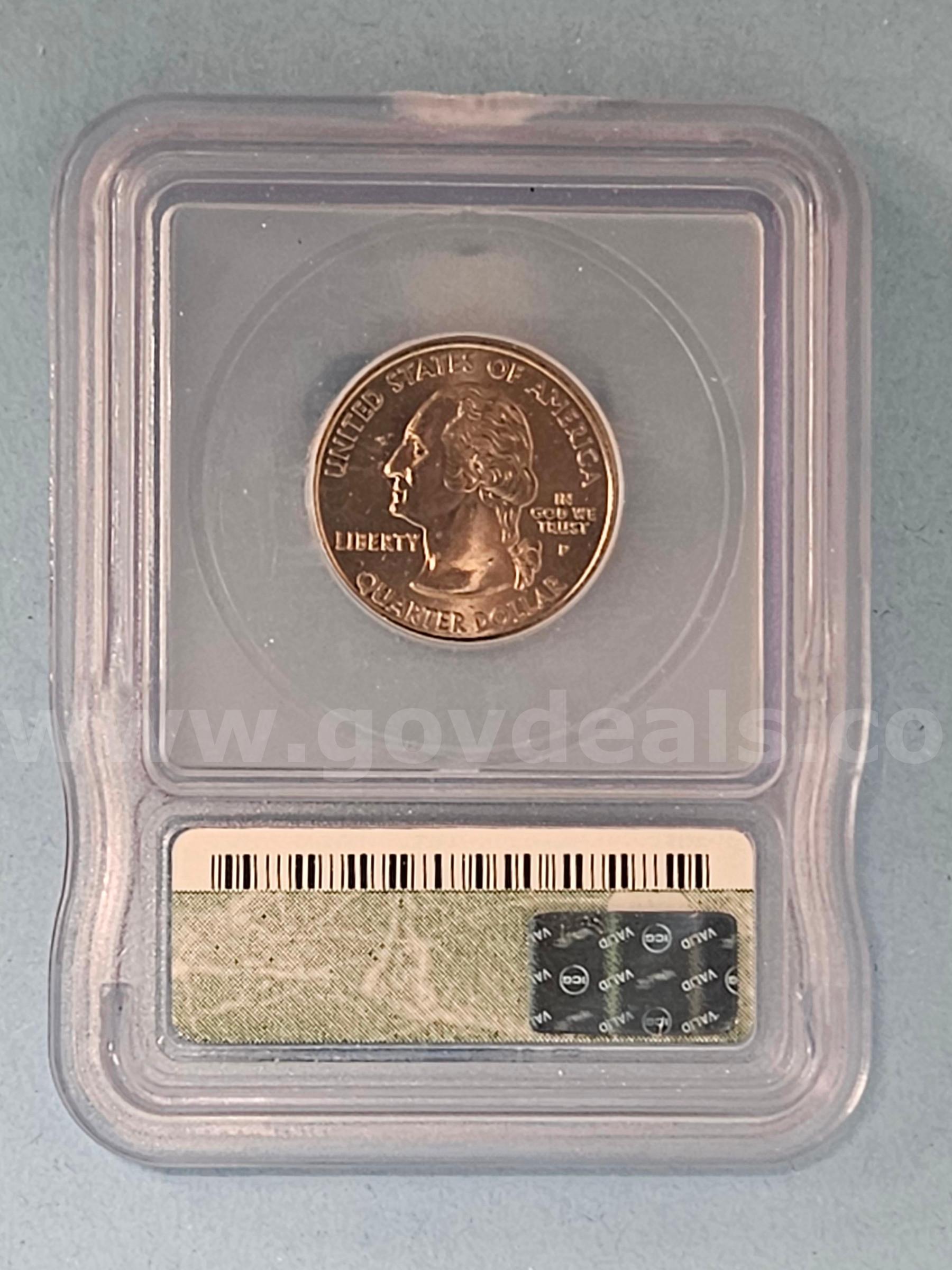 2000-P Massachusetts Quarter Coin   Government Surplus Auction - Photo #2