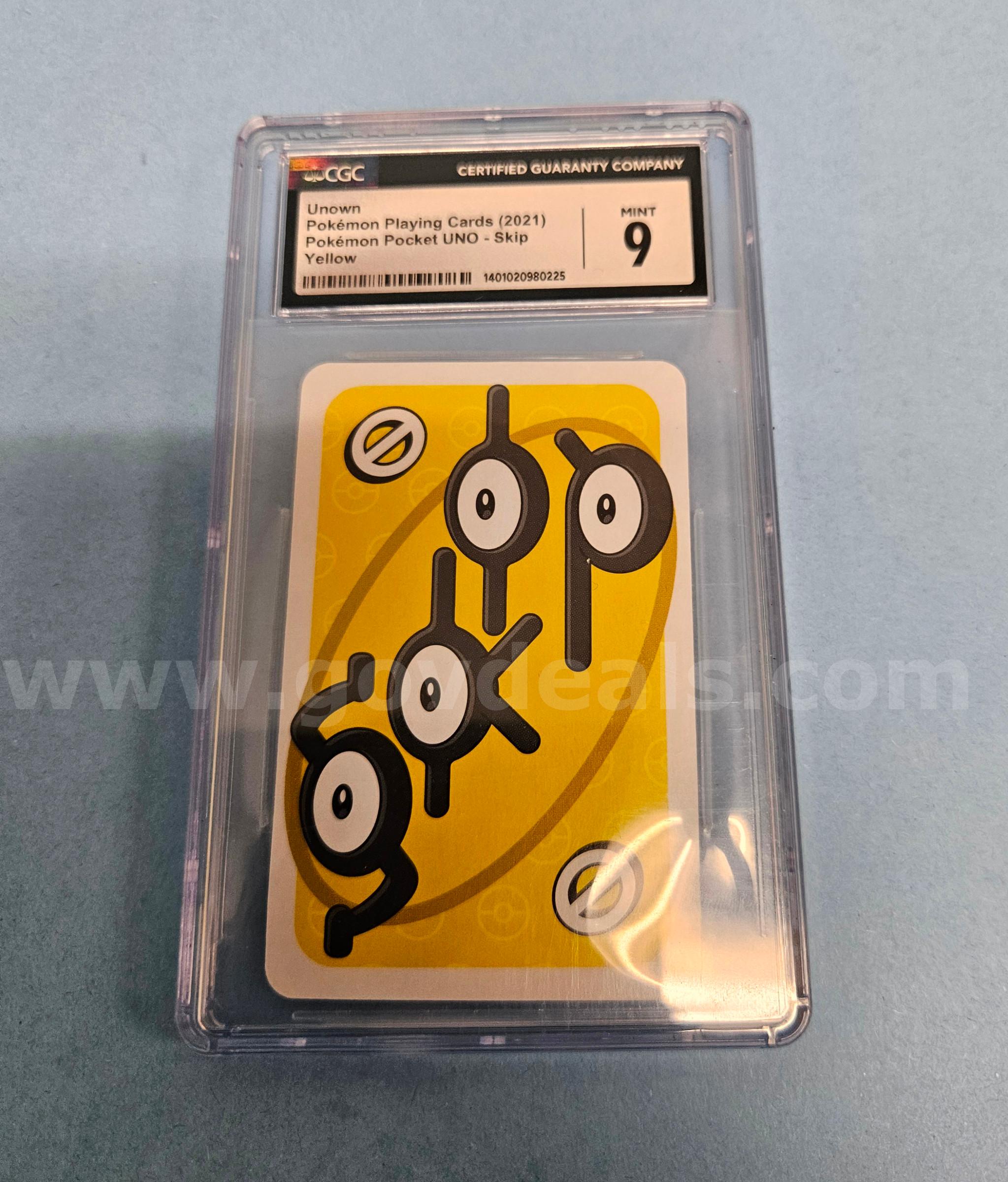 2021 Unown Uno Skip Card Pokemon Card   Government Surplus Auction - Primary Photo