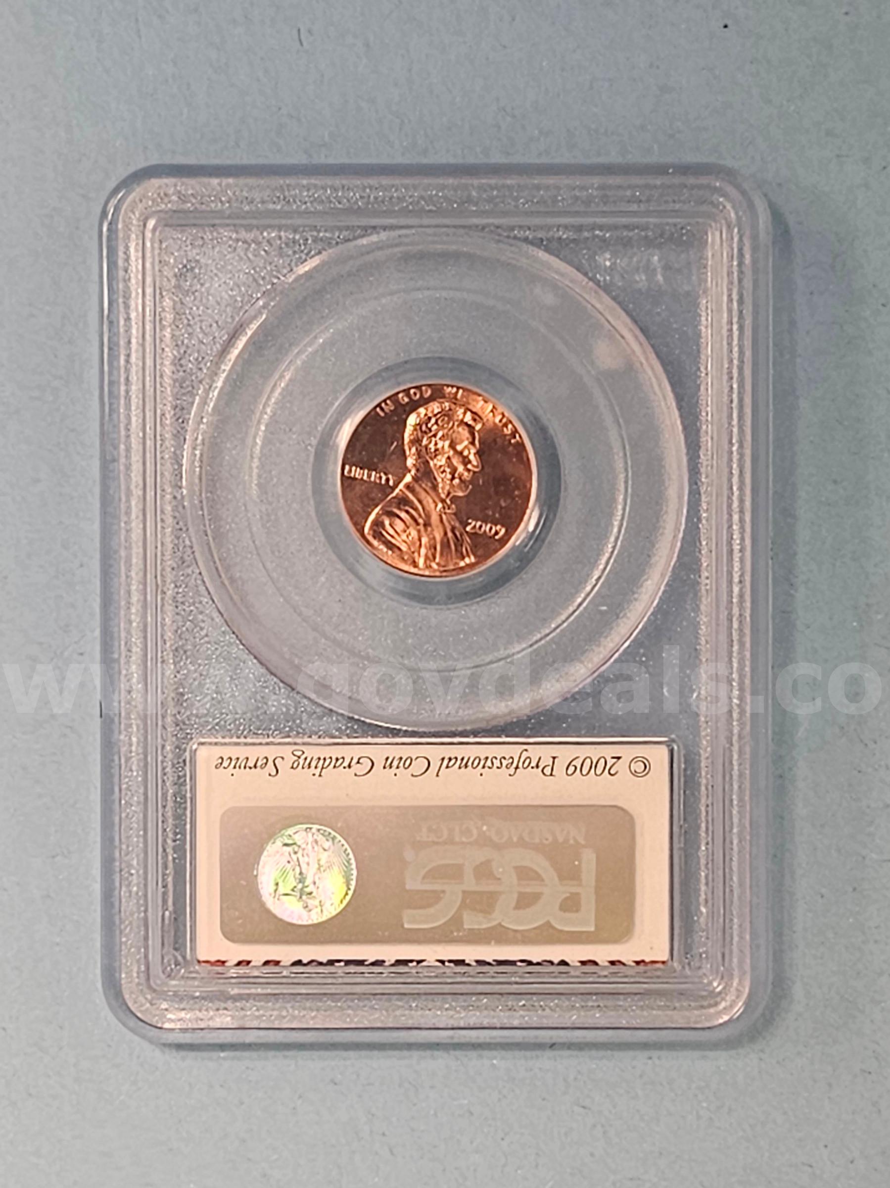 2009 Lincoln Formative Years Ceremonial Issue Penny Coin   Government Surplus Auction - Photo #2