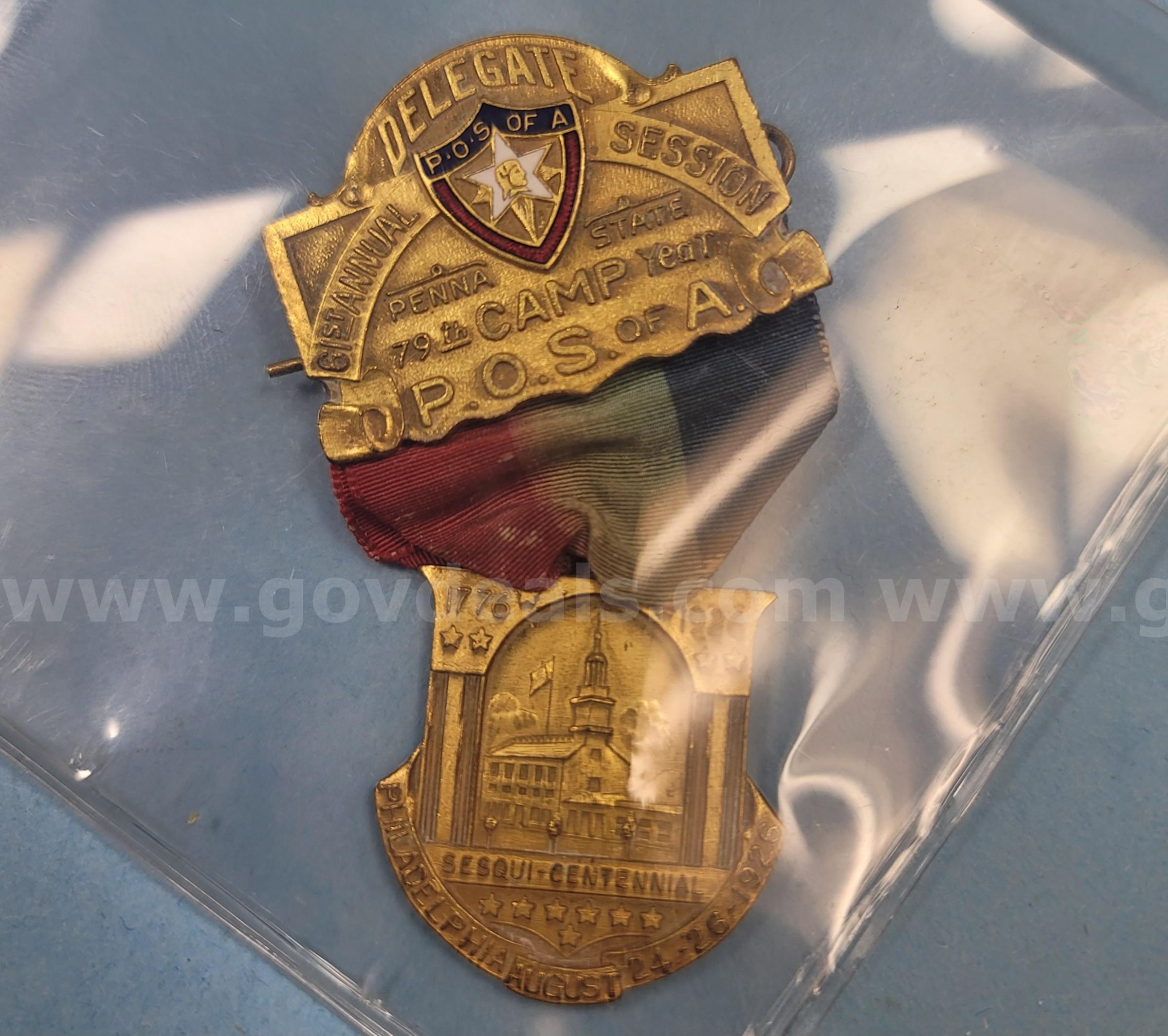 Delegate Philadephia Medal   Government Surplus Auction - Primary Photo