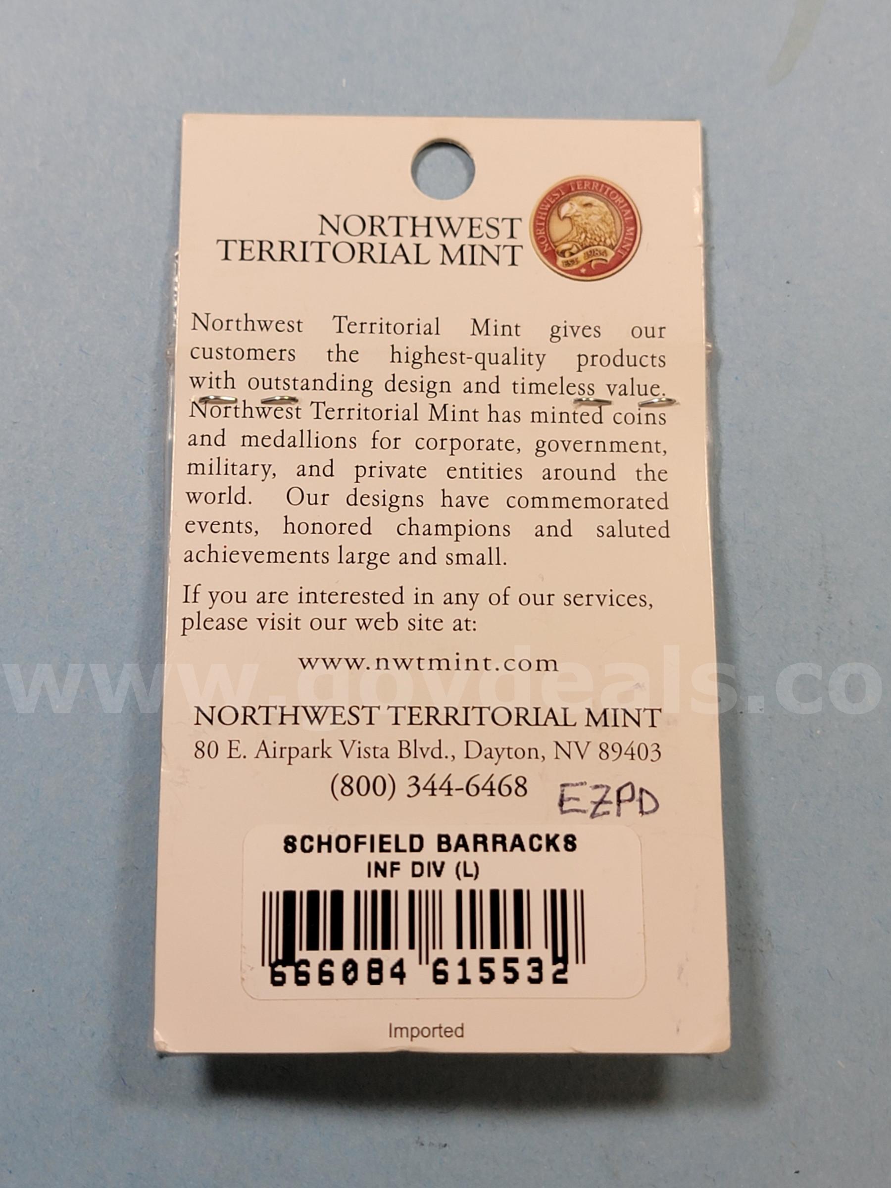 US Army Schofield Barracks Medallion   Government Surplus Auction - Photo #3