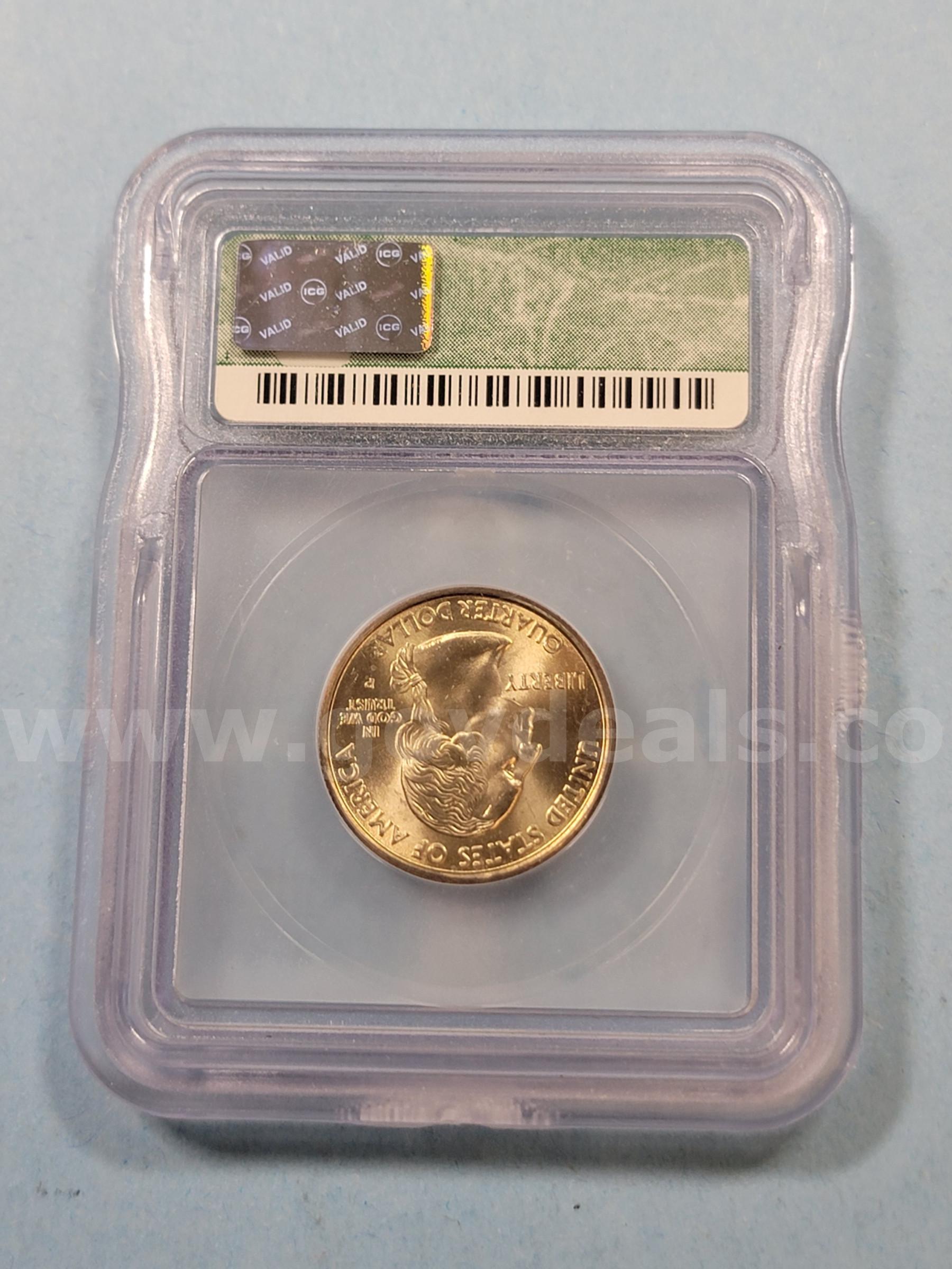 2000-P MS 67 Maryland Quarter   Government Surplus Auction - Photo #2