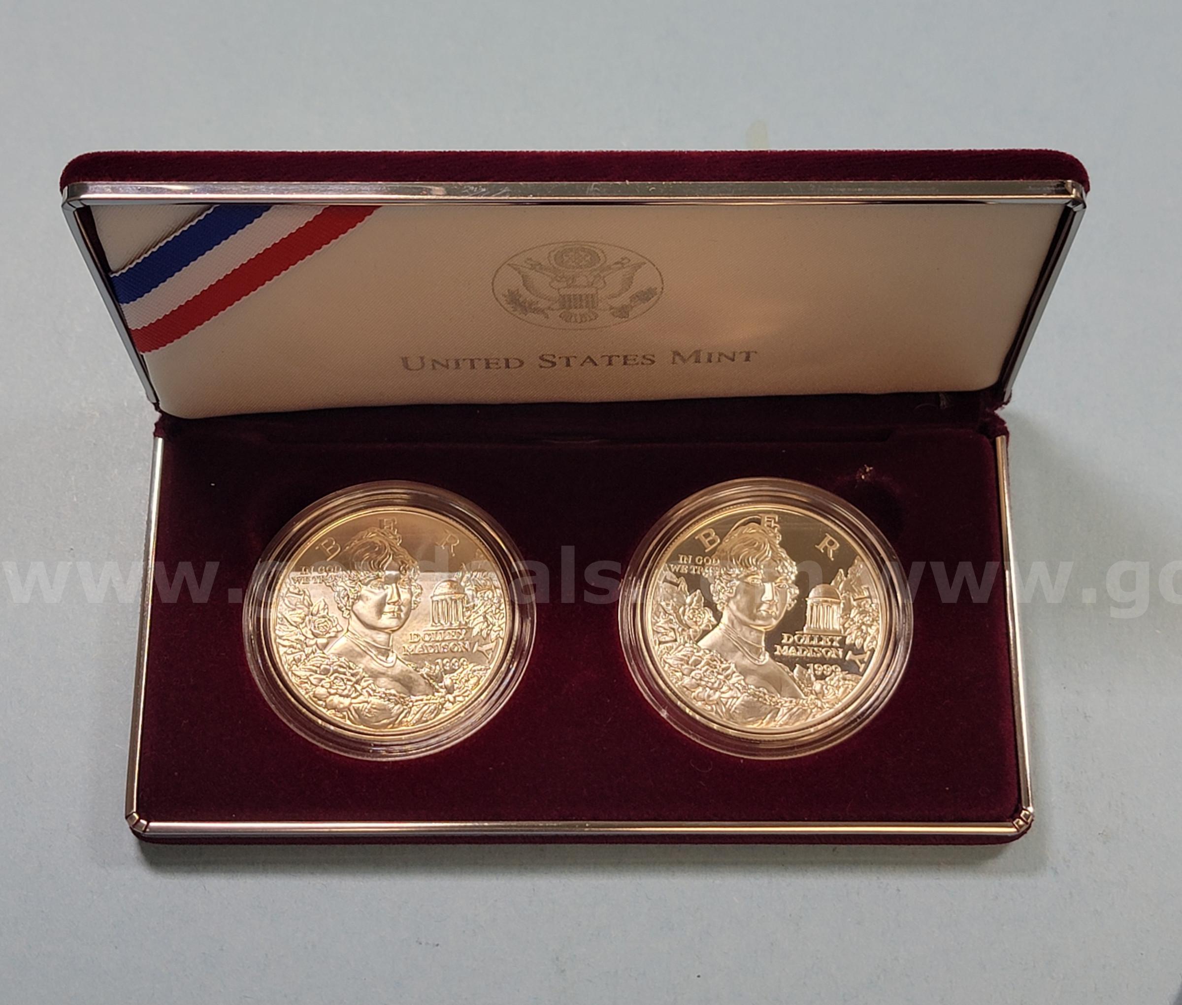 Silver Dolley Madison Commemorative Coin Program   Government Surplus Auction - Primary Photo
