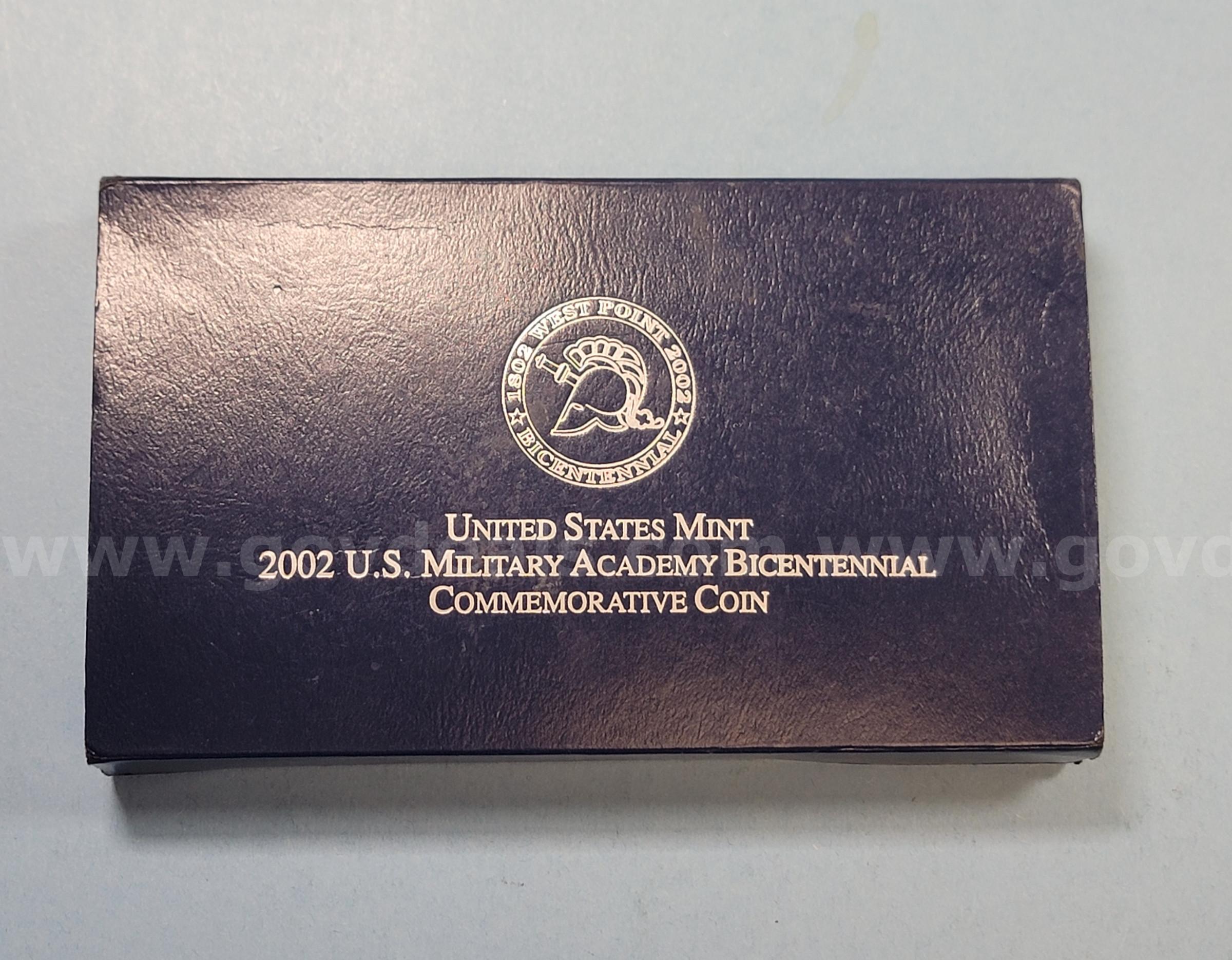 2002 US Mint Military Academy Bicentennial Commemorative Coin   Government Surplus Auction - Photo #3
