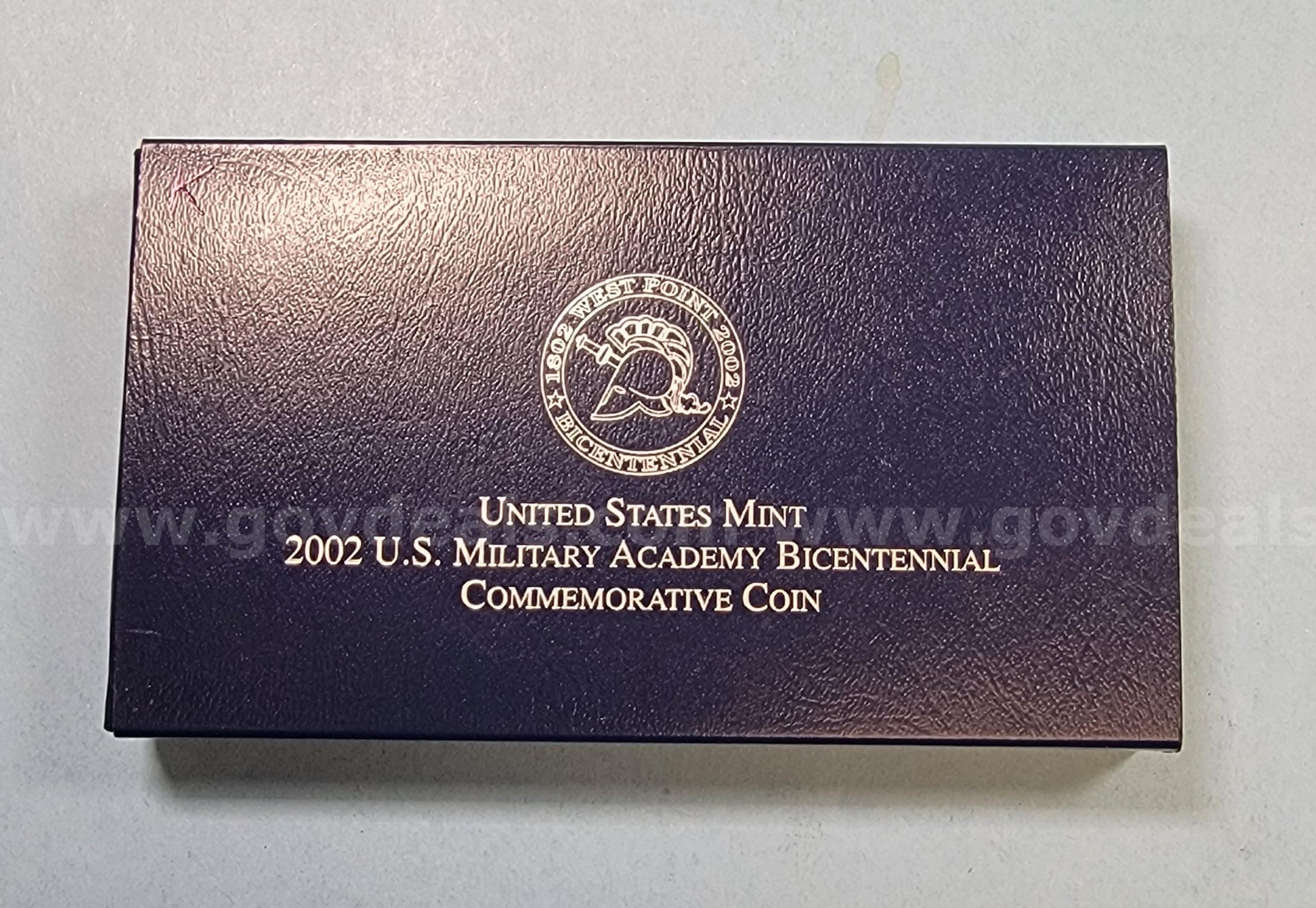 2002 US Mint Military Academy Bicentennial Commemorative Coin   Government Surplus Auction - Photo #3