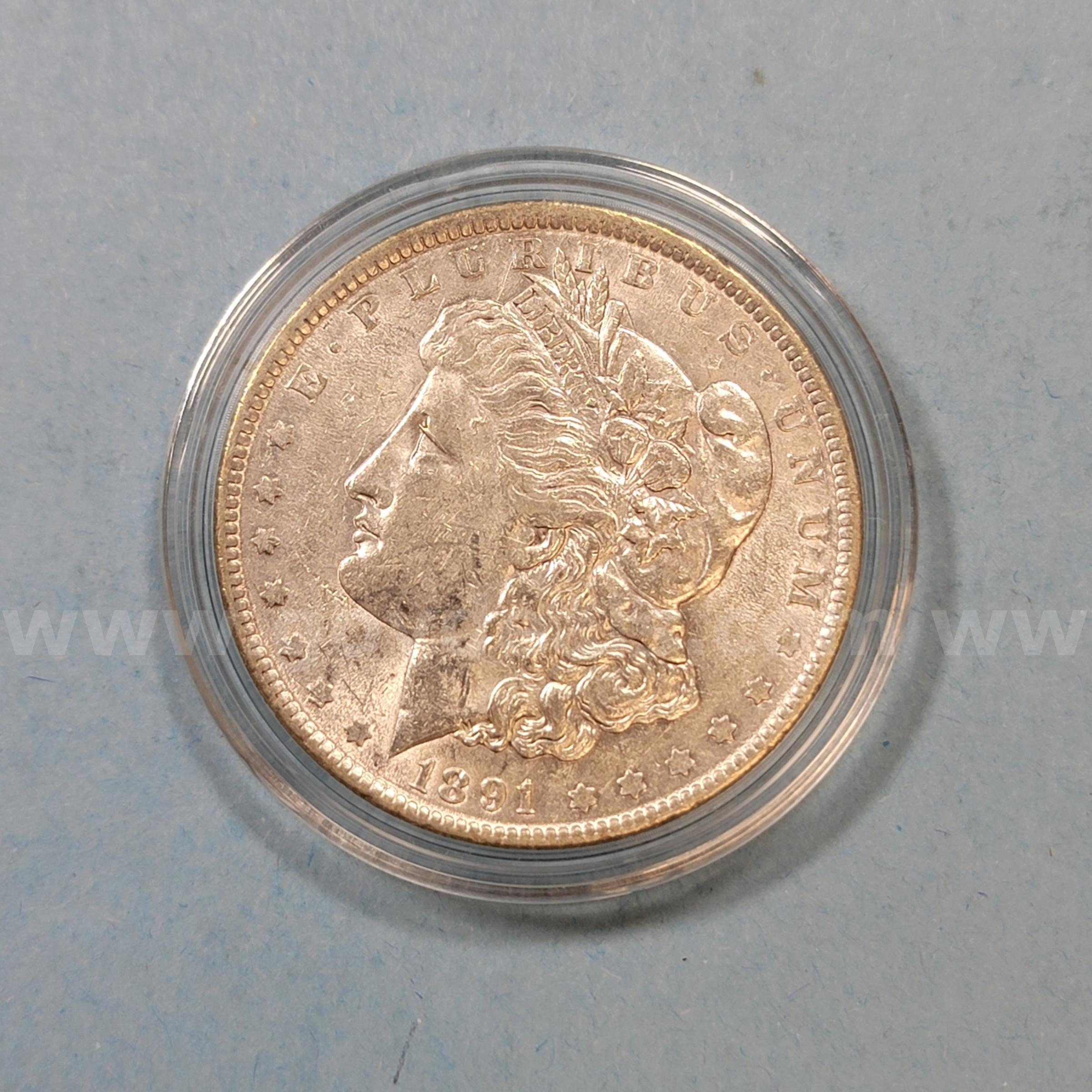 1891 Morgan Silver Dollar