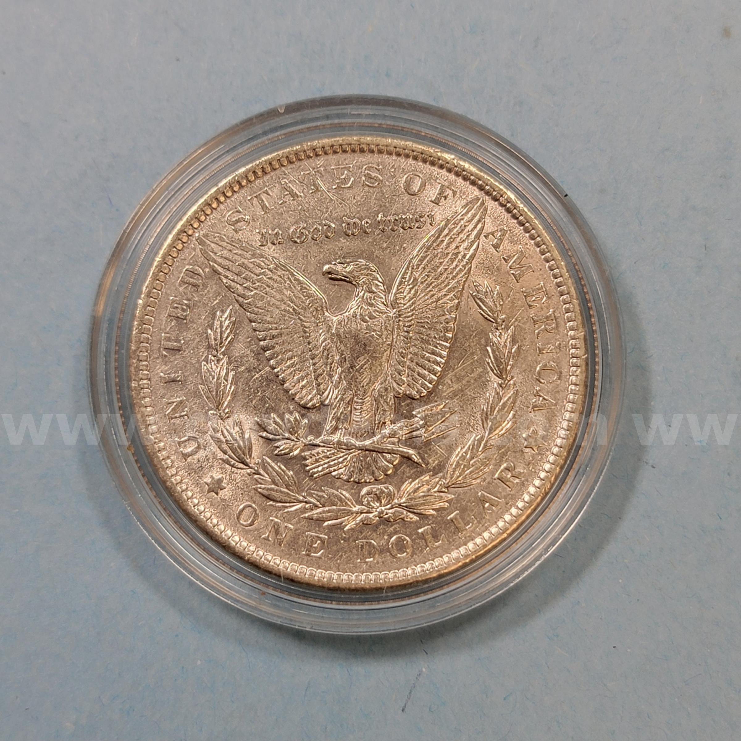 1891 Morgan Silver Dollar  1891 Government Surplus Auction - Photo #2